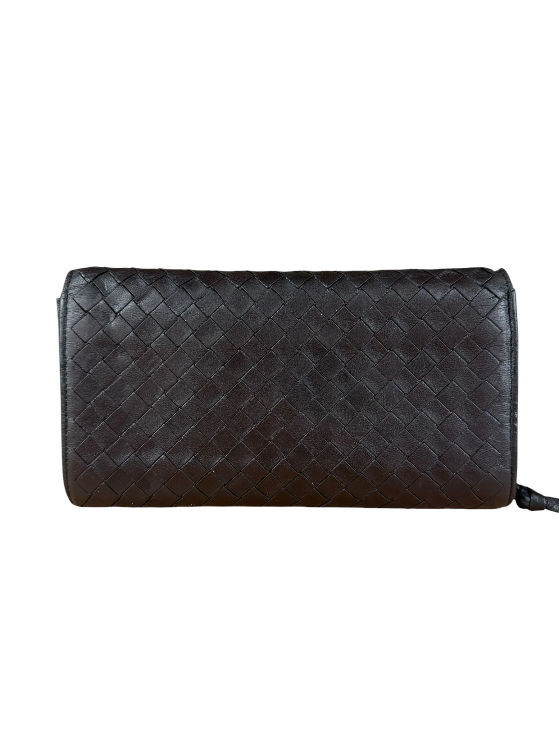Bottega Veneta Vintage Brown Intrecciato Long Wallet - Image 6