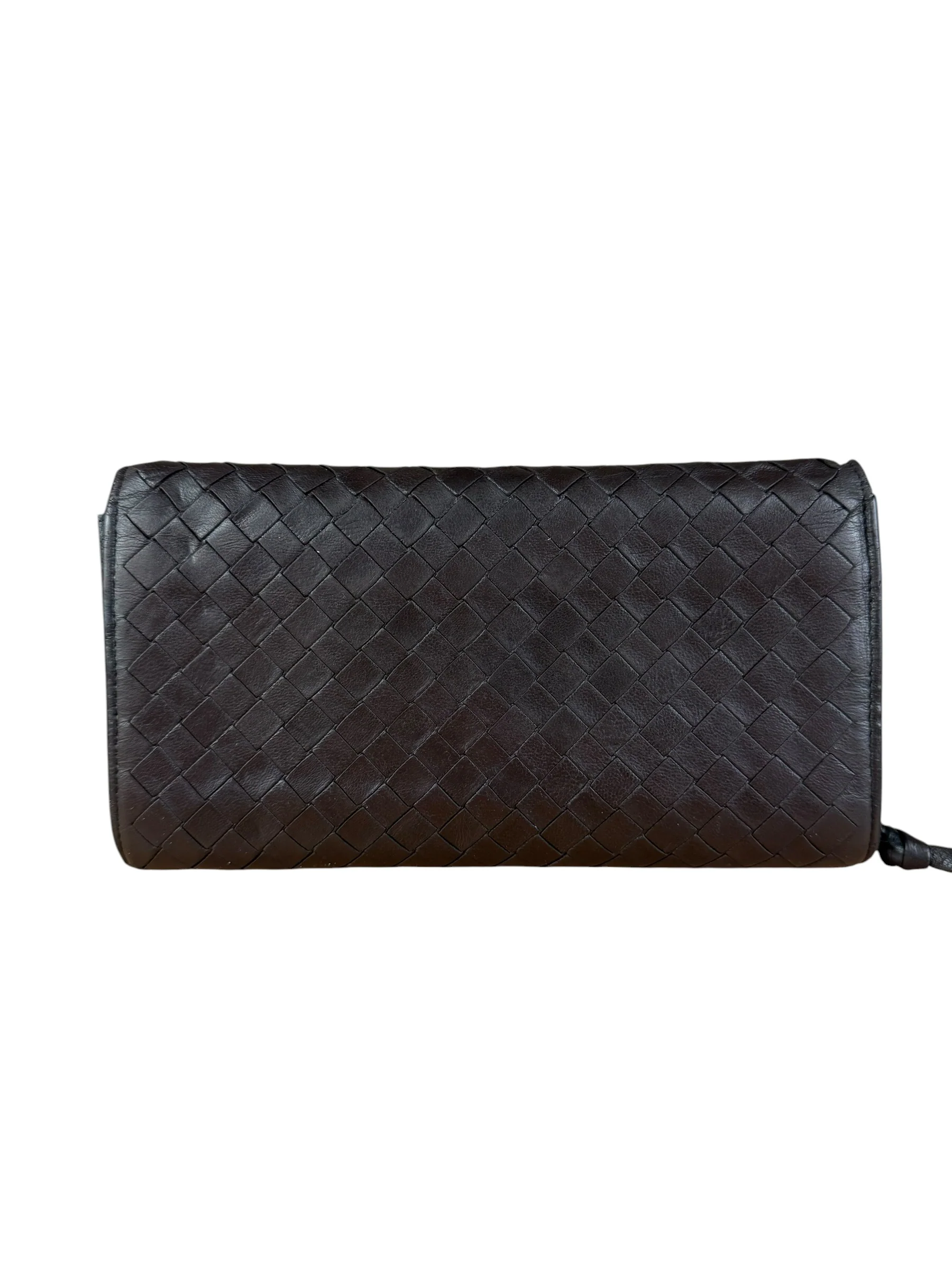 Bottega Veneta Vintage Brown Intrecciato Long Wallet - Image 7