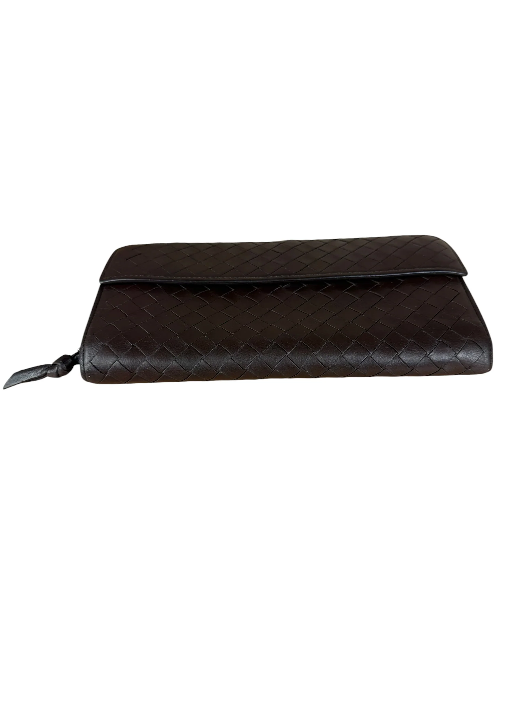 Bottega Veneta Vintage Brown Intrecciato Long Wallet - Image 8