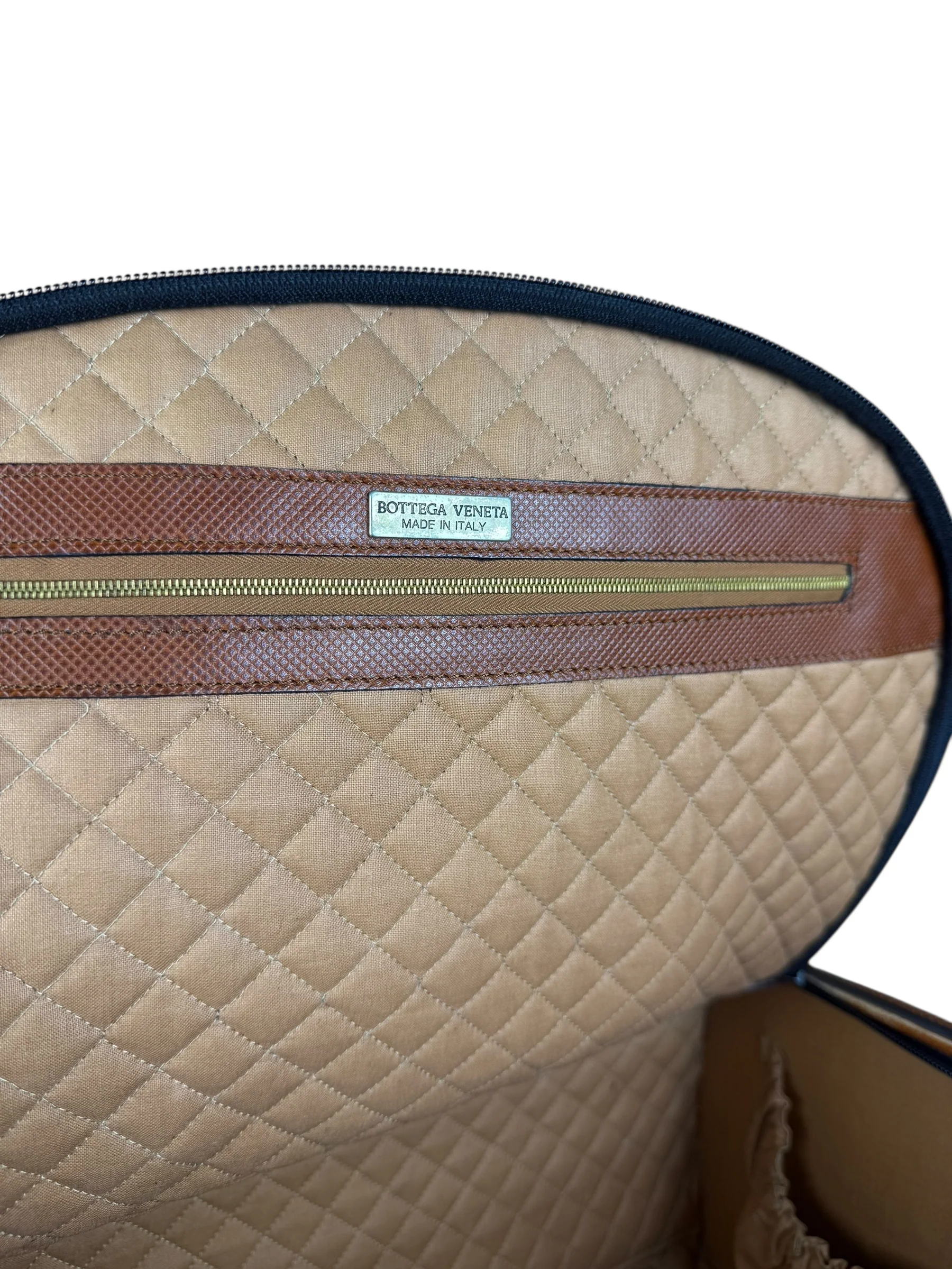 Bottega Veneta Vintage Travel Case Black/Brown - Image 16