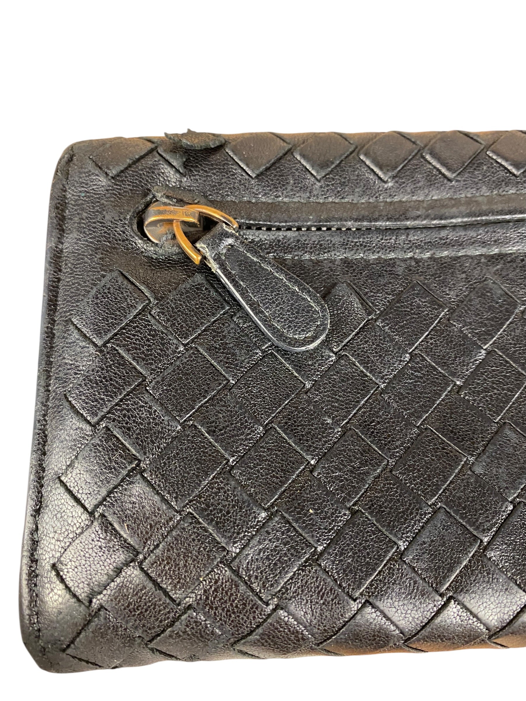 Bottega Veneta Woven Long Wallet Black - Image 12