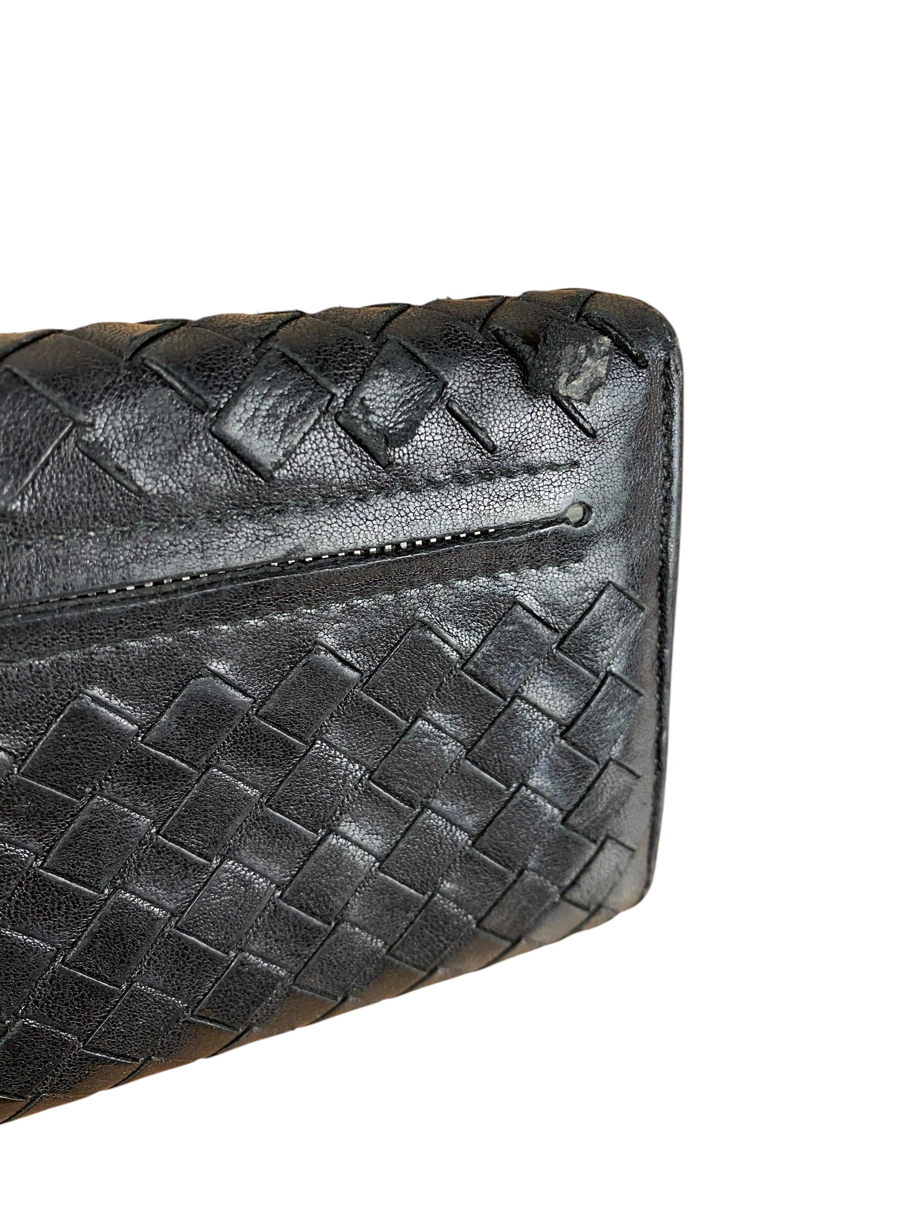 Bottega Veneta Woven Long Wallet Black - Image 13