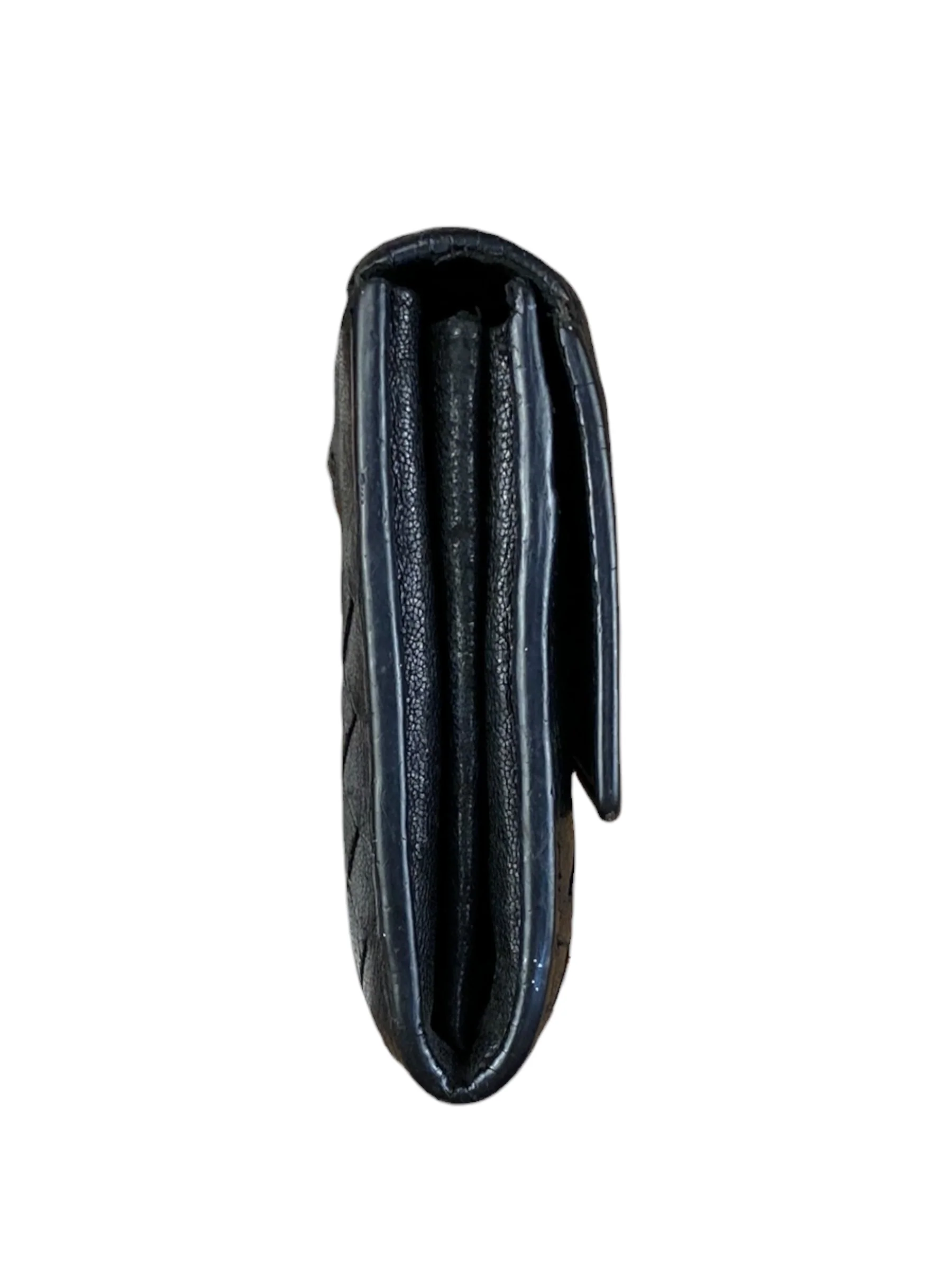 Bottega Veneta Woven Long Wallet Black - Image 3