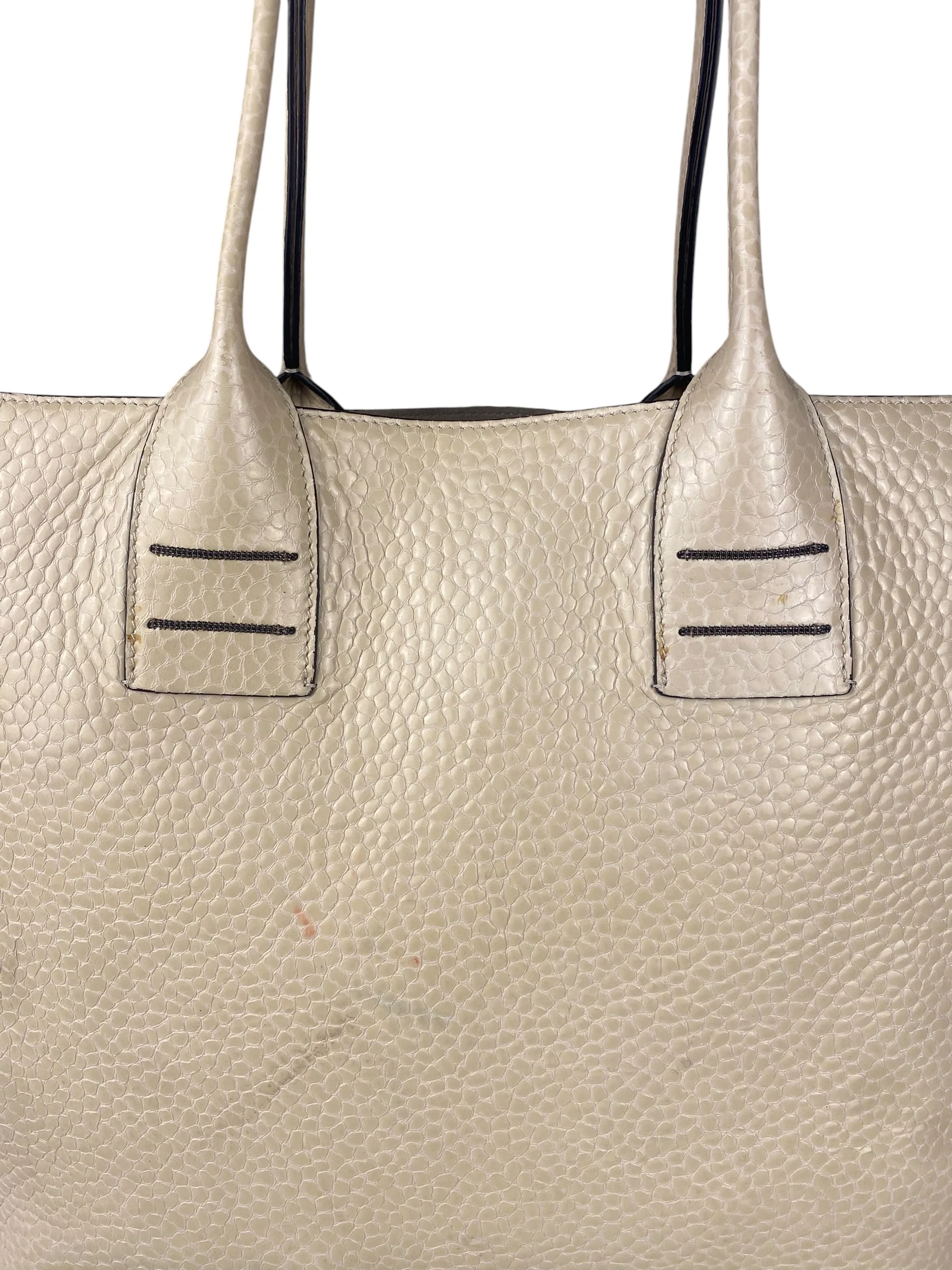 Brunello Cucinelli Cream Leather Tote - Image 16