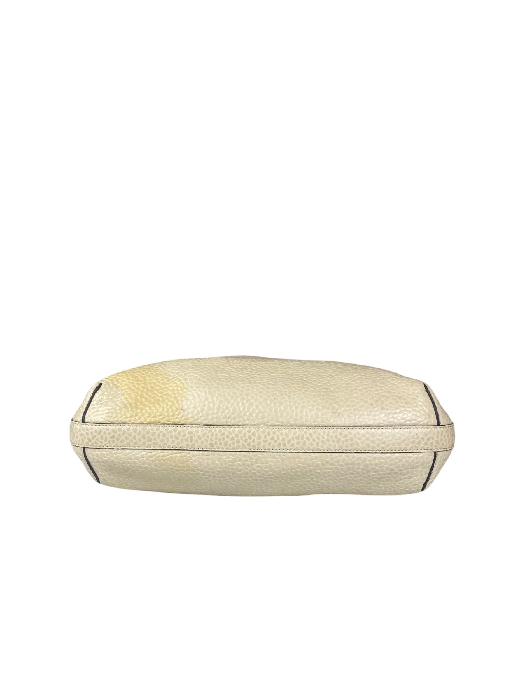 Brunello Cucinelli Cream Leather Tote - Image 5
