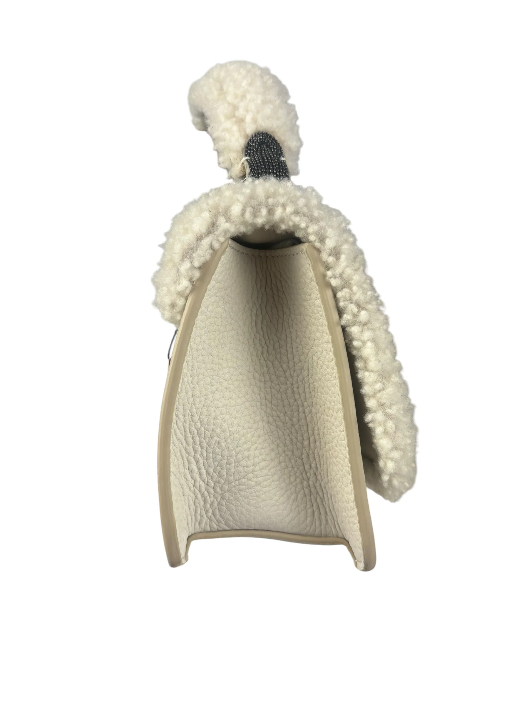Brunello Cucinelli White Shearling Bag - Image 5