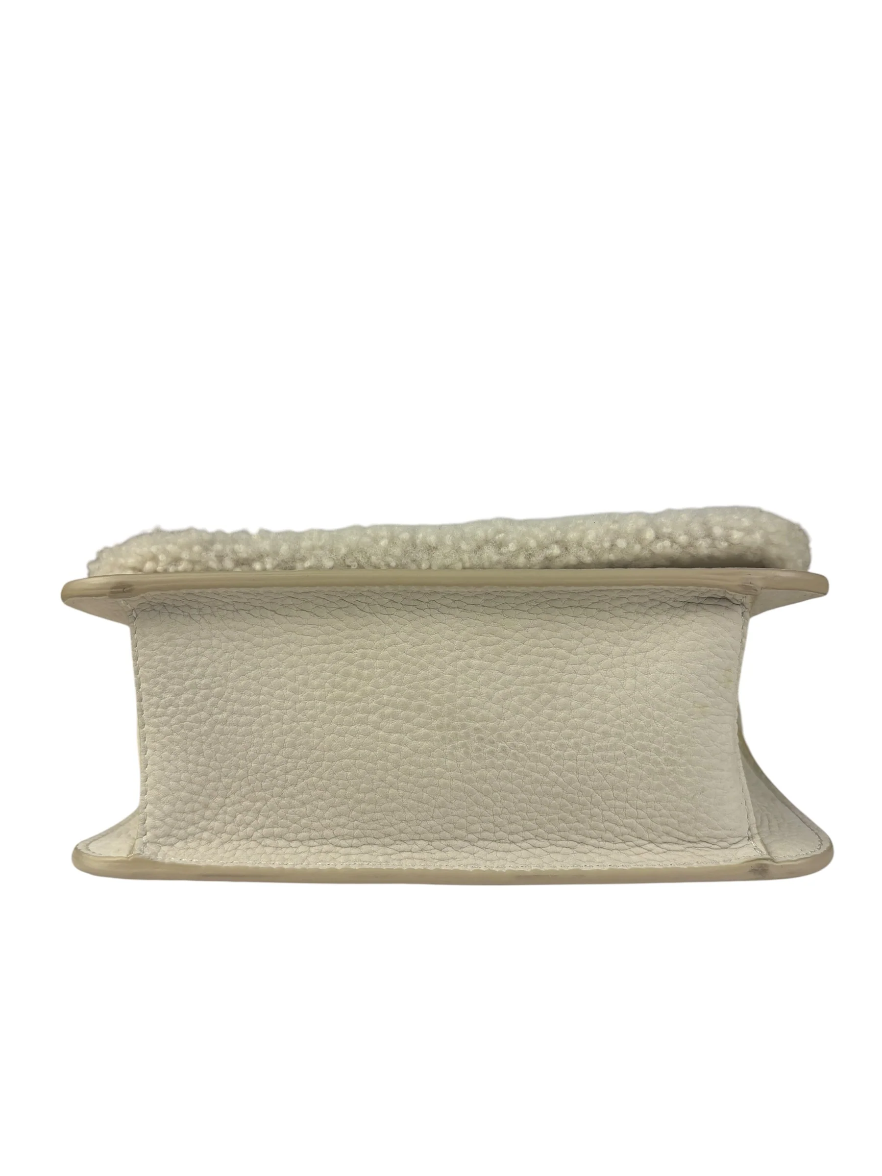 Brunello Cucinelli White Shearling Bag - Image 7