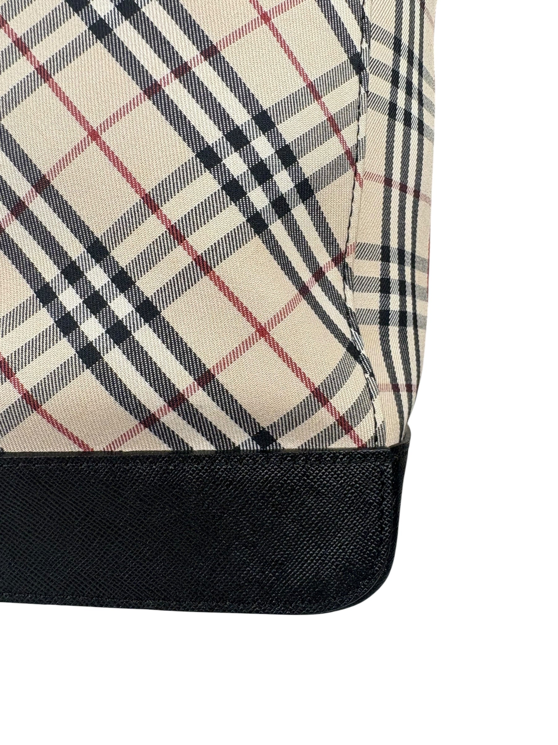 Burberry Beige Canvas Nova Check Tote Bag - Image 12
