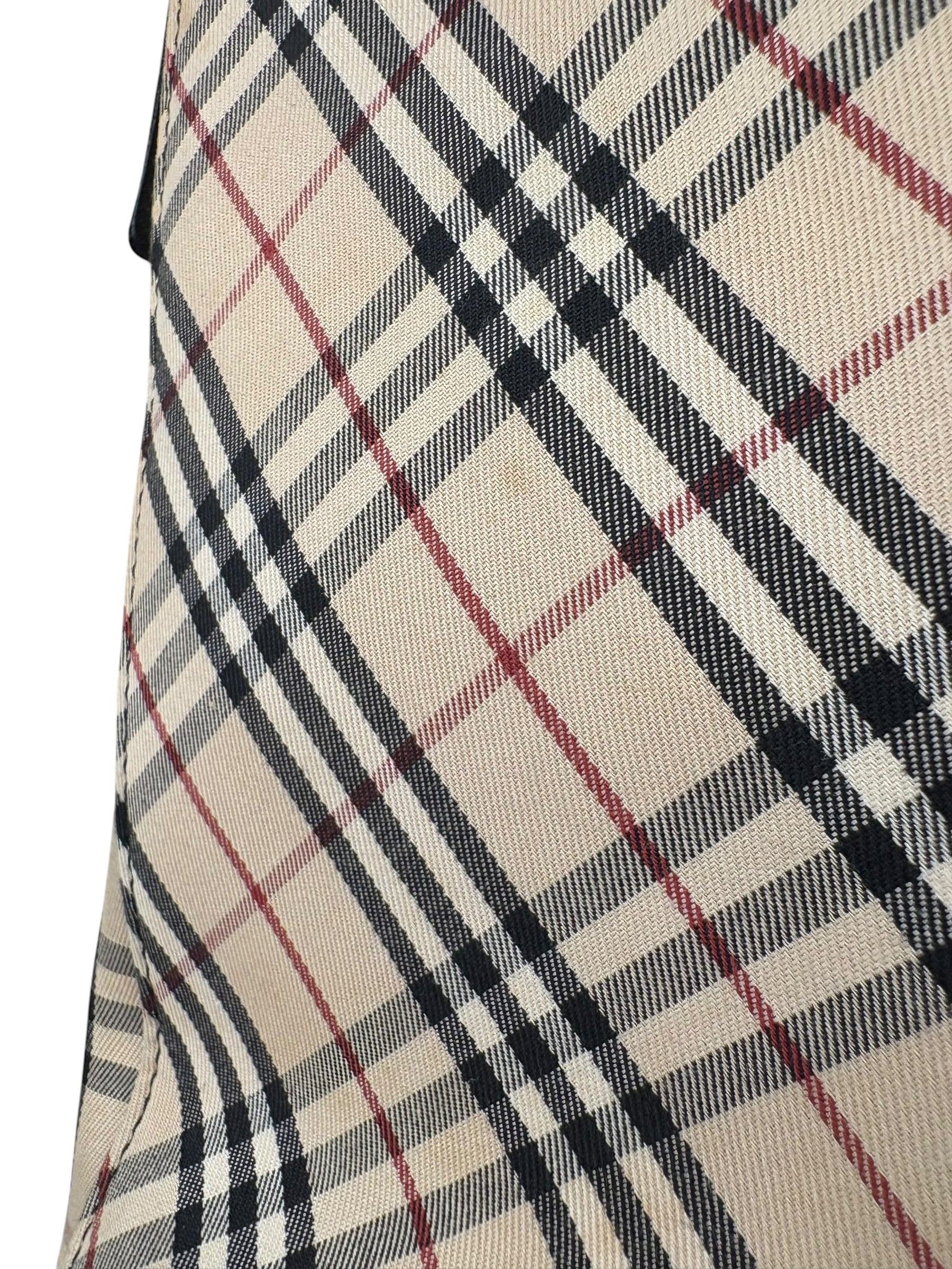 Burberry Beige Canvas Nova Check Tote Bag - Image 13