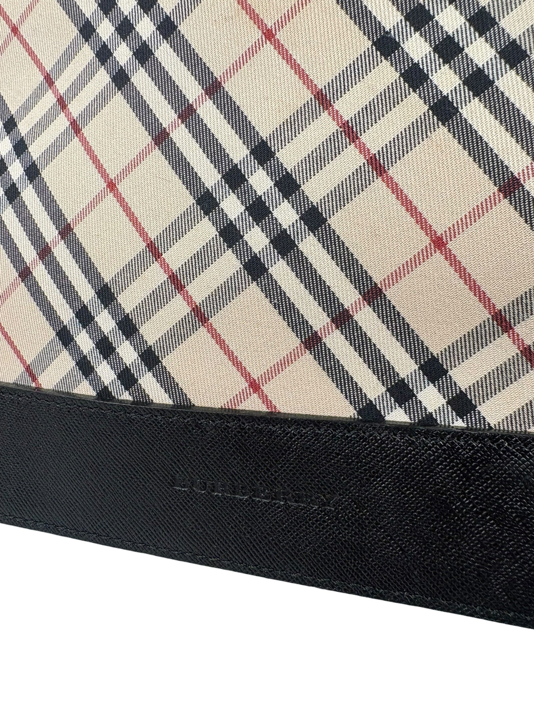 Burberry Beige Canvas Nova Check Tote Bag - Image 14