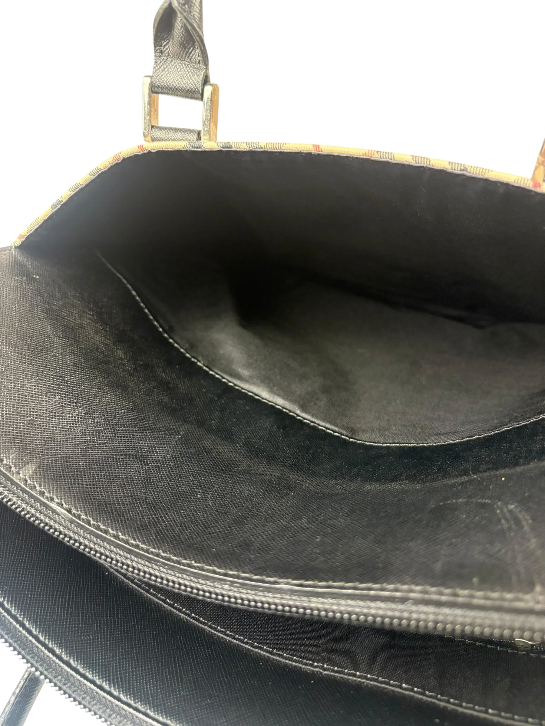 Burberry Beige Canvas Nova Check Tote Bag - Image 9