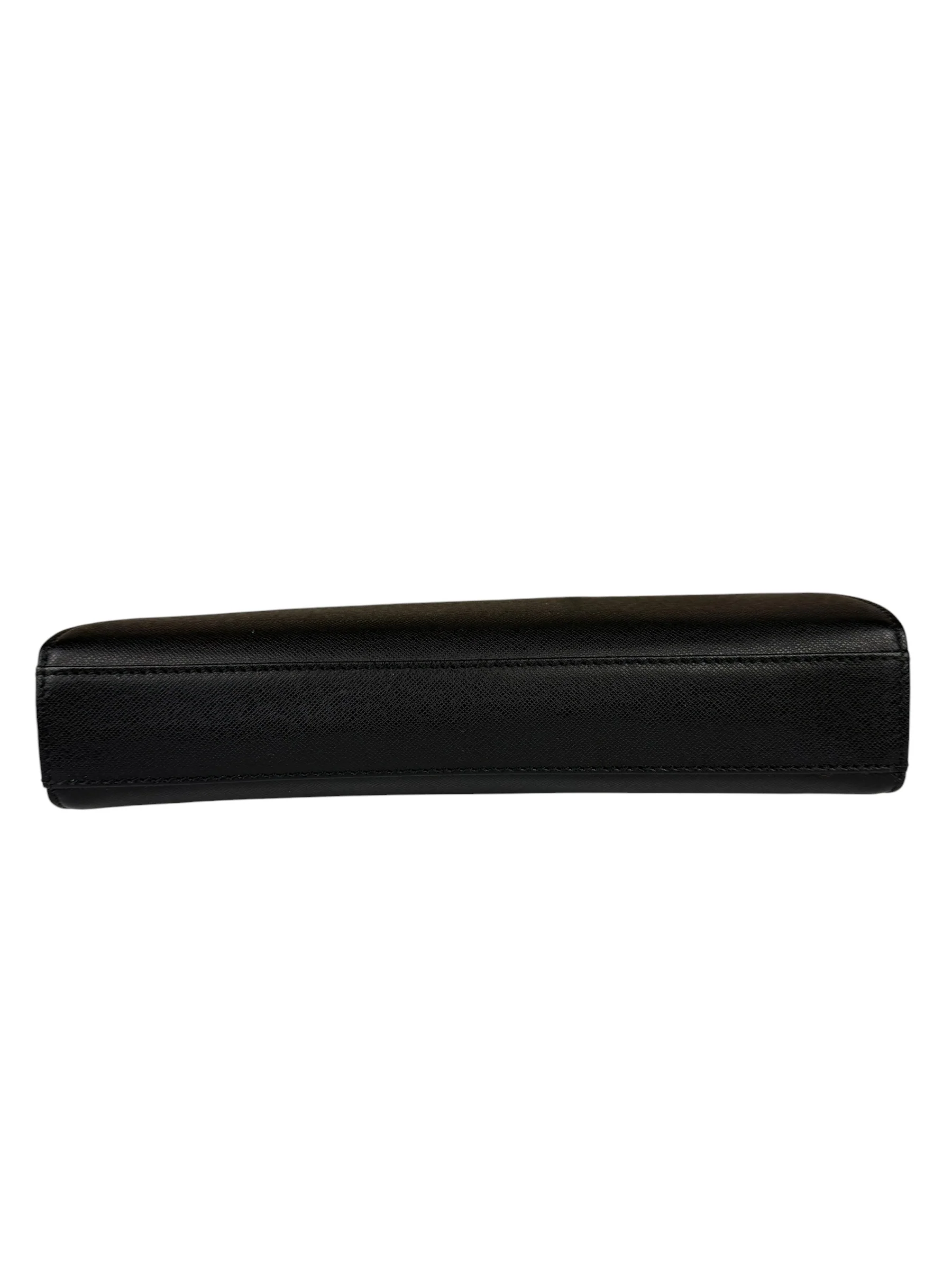 Burberry Black Leather Zip Clutch Pouch - Image 14