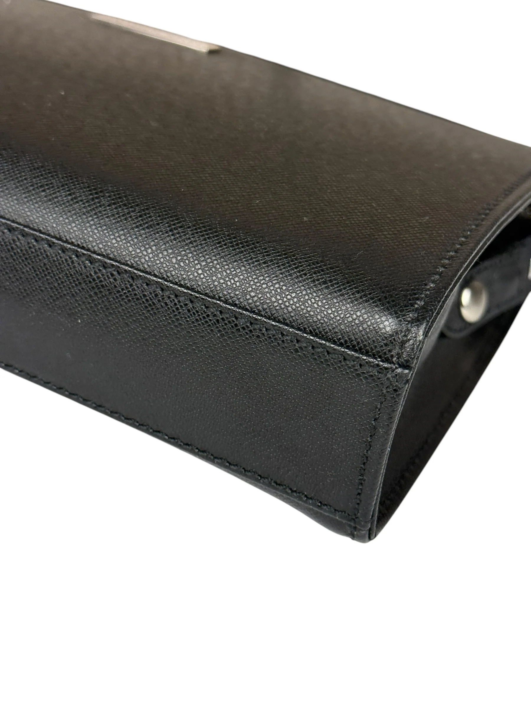 Burberry Black Leather Zip Clutch Pouch - Image 15