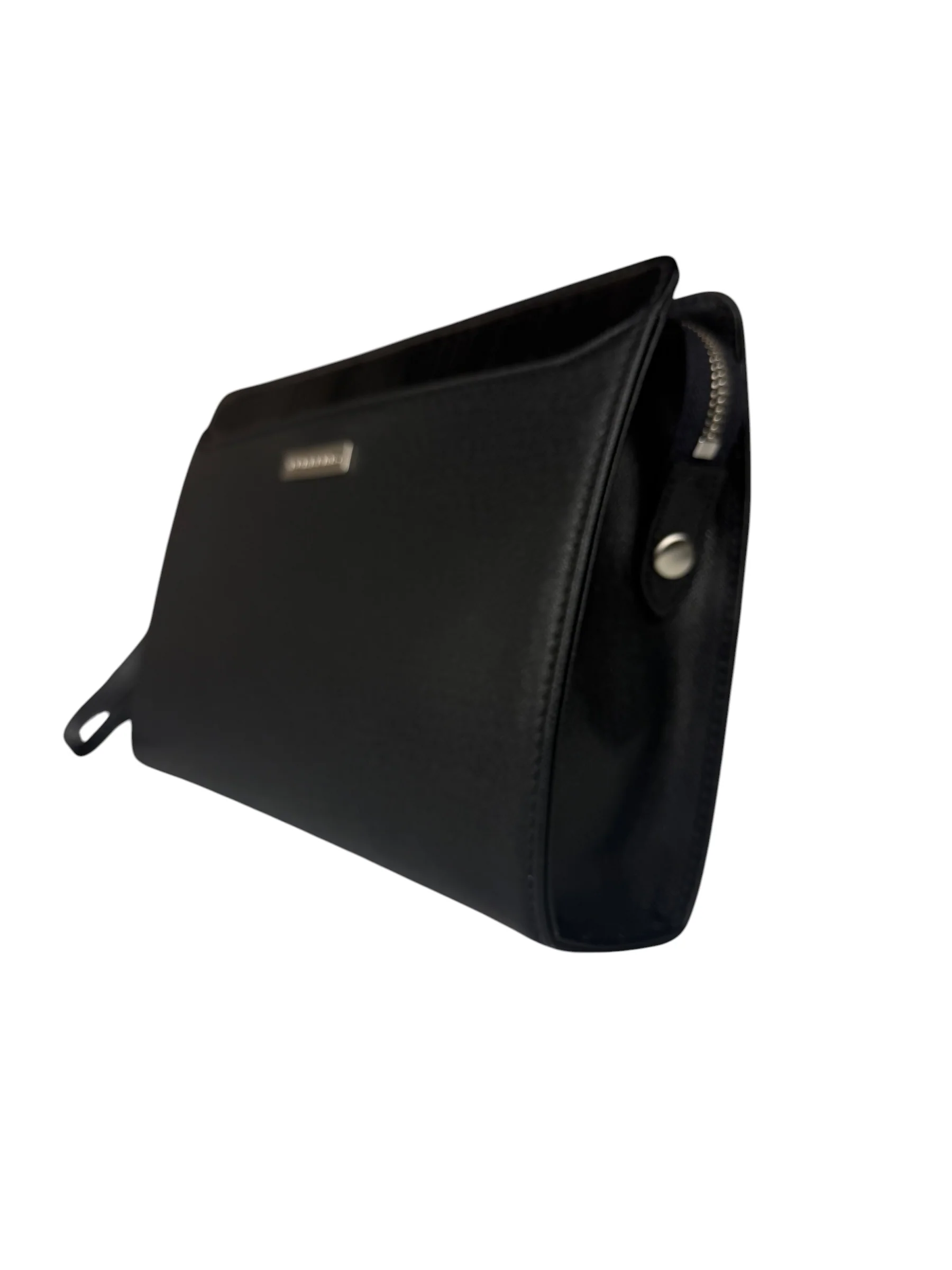 Burberry Black Leather Zip Clutch Pouch - Image 6