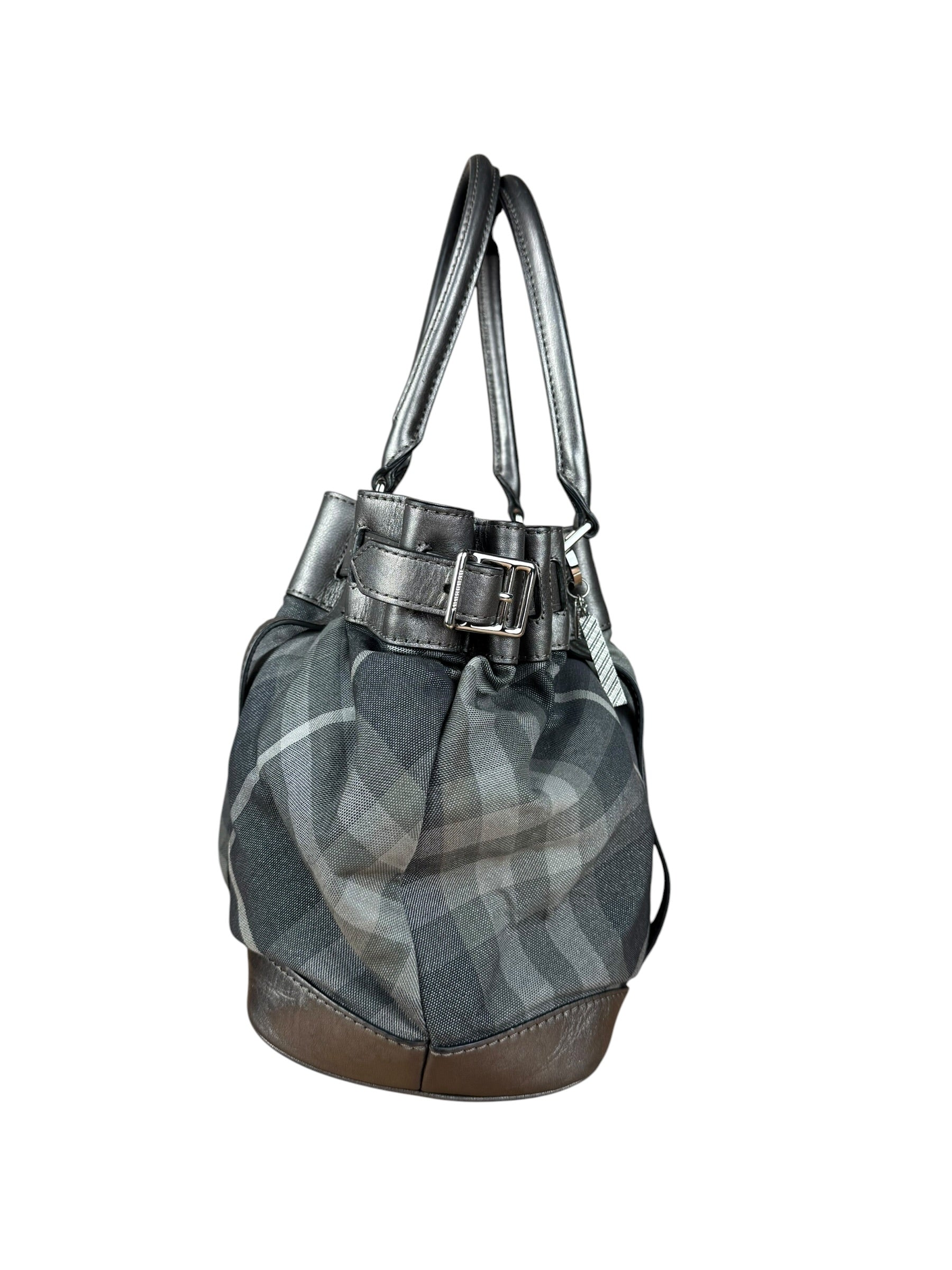 Burberry Vintage Grey Nova Check Shoulder Bag - Image 6