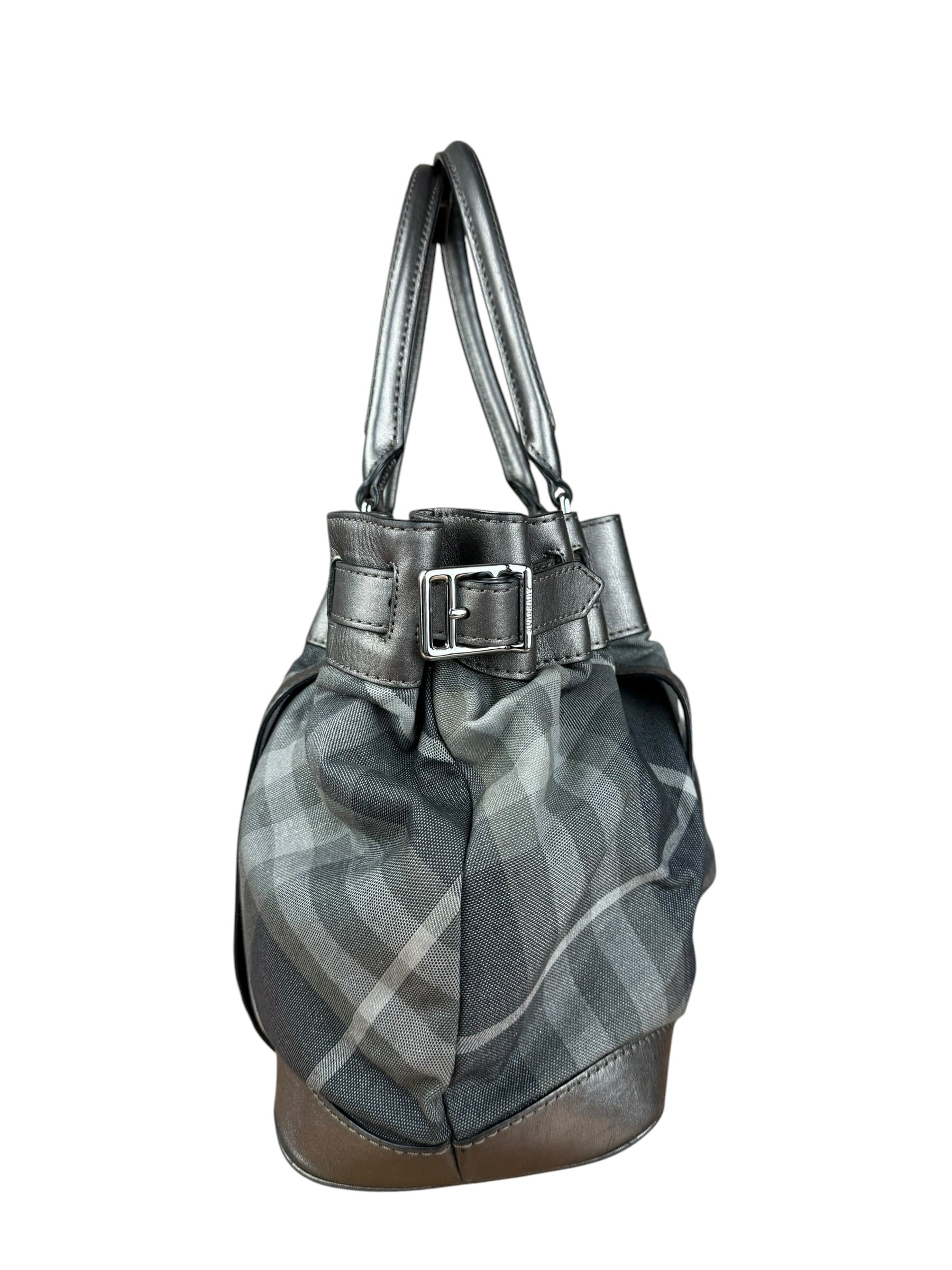 Burberry Vintage Grey Nova Check Shoulder Bag - Image 7
