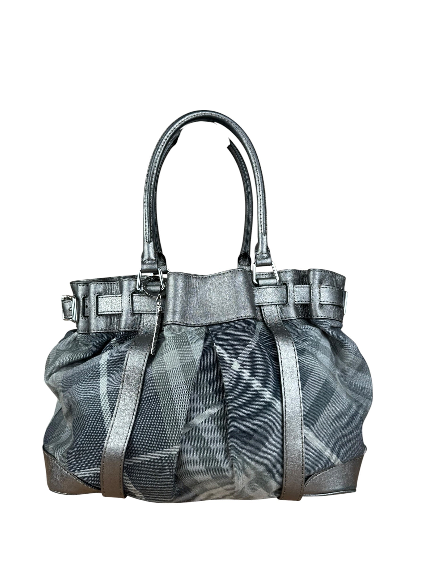 Burberry Vintage Grey Nova Check Shoulder Bag - Image 8