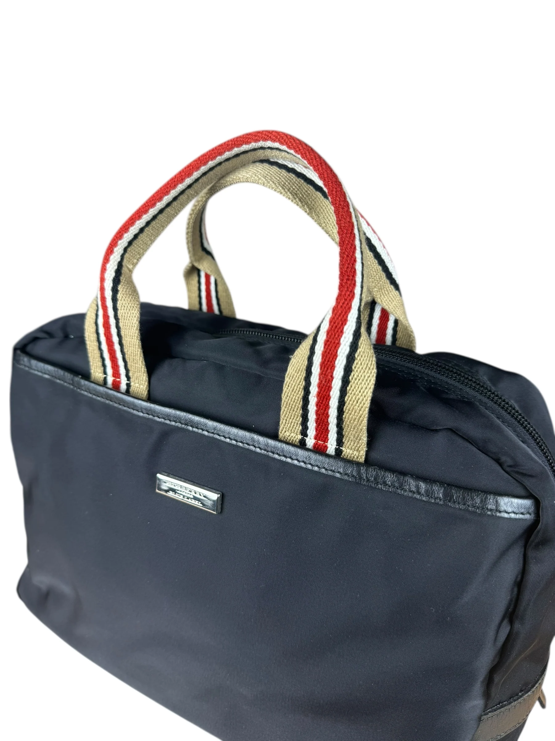 Burberry Vintage Nylon Sherry Handbag - Image 11