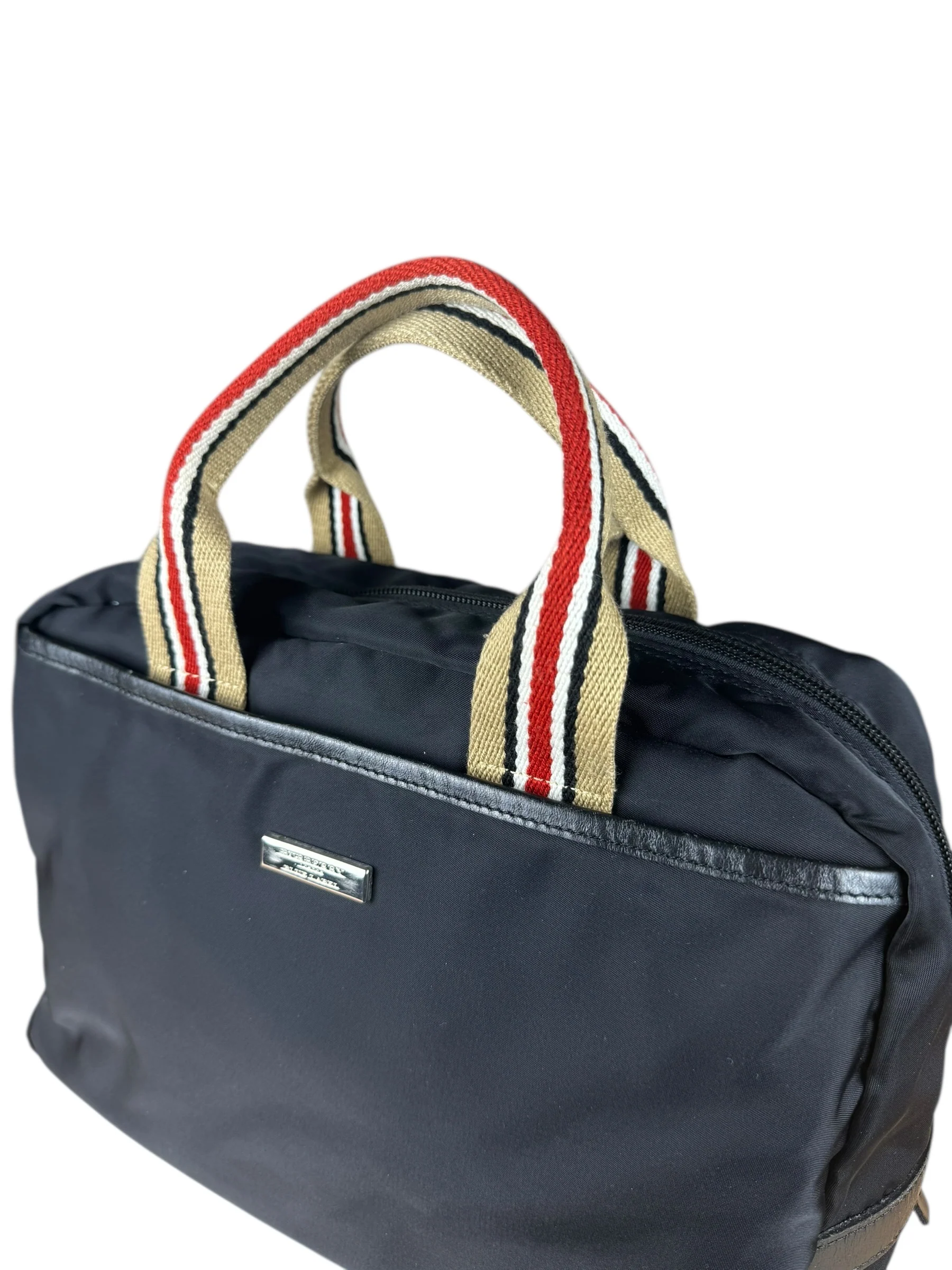 Burberry Vintage Nylon Sherry Handbag - Image 12
