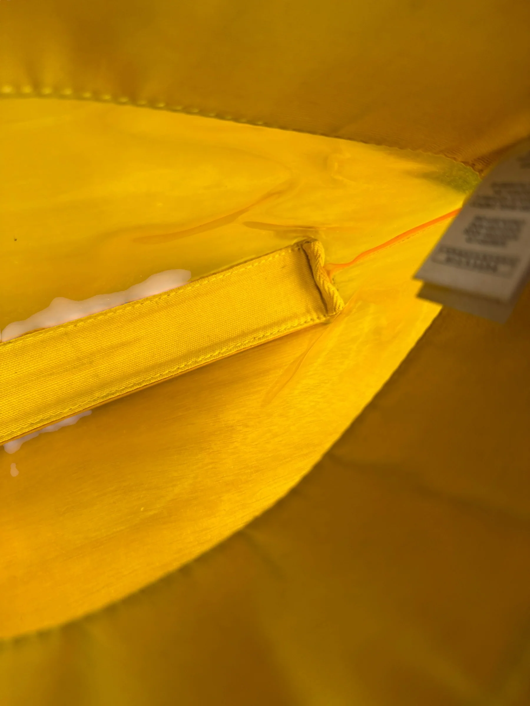 Burberry Yellow Vinyl Check Cosmetic Pouch - Image 12