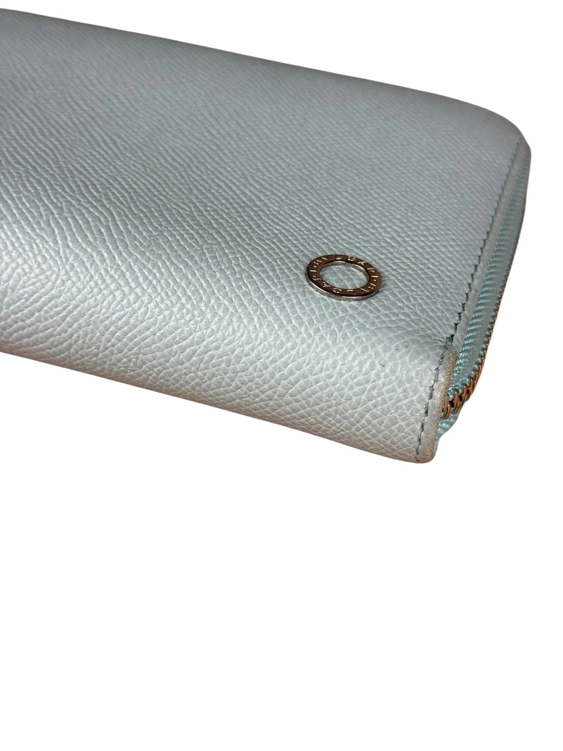 Bvlgari Blue Leather Long Zippy Wallet - Image 10