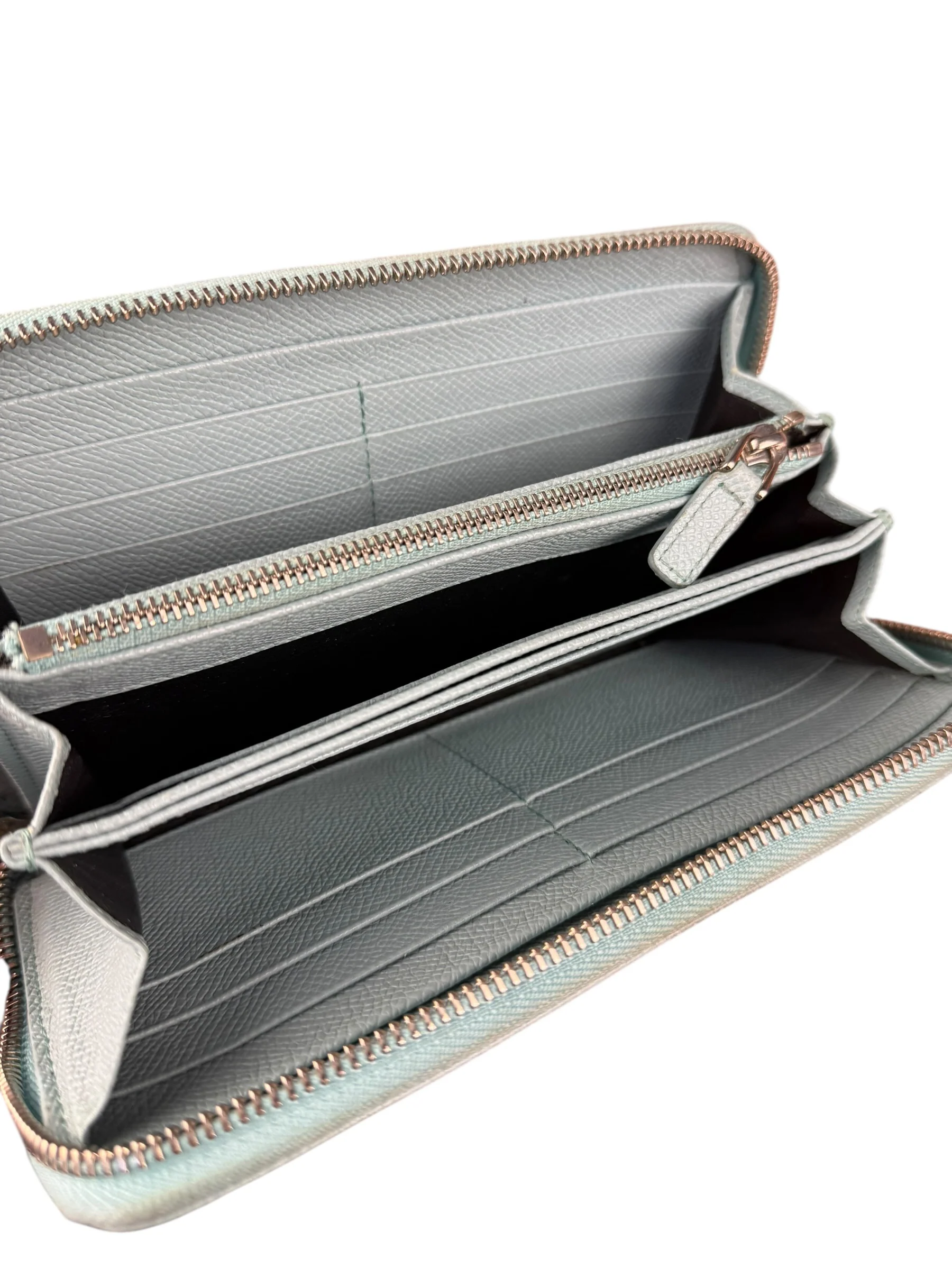 Bvlgari Blue Leather Long Zippy Wallet - Image 16