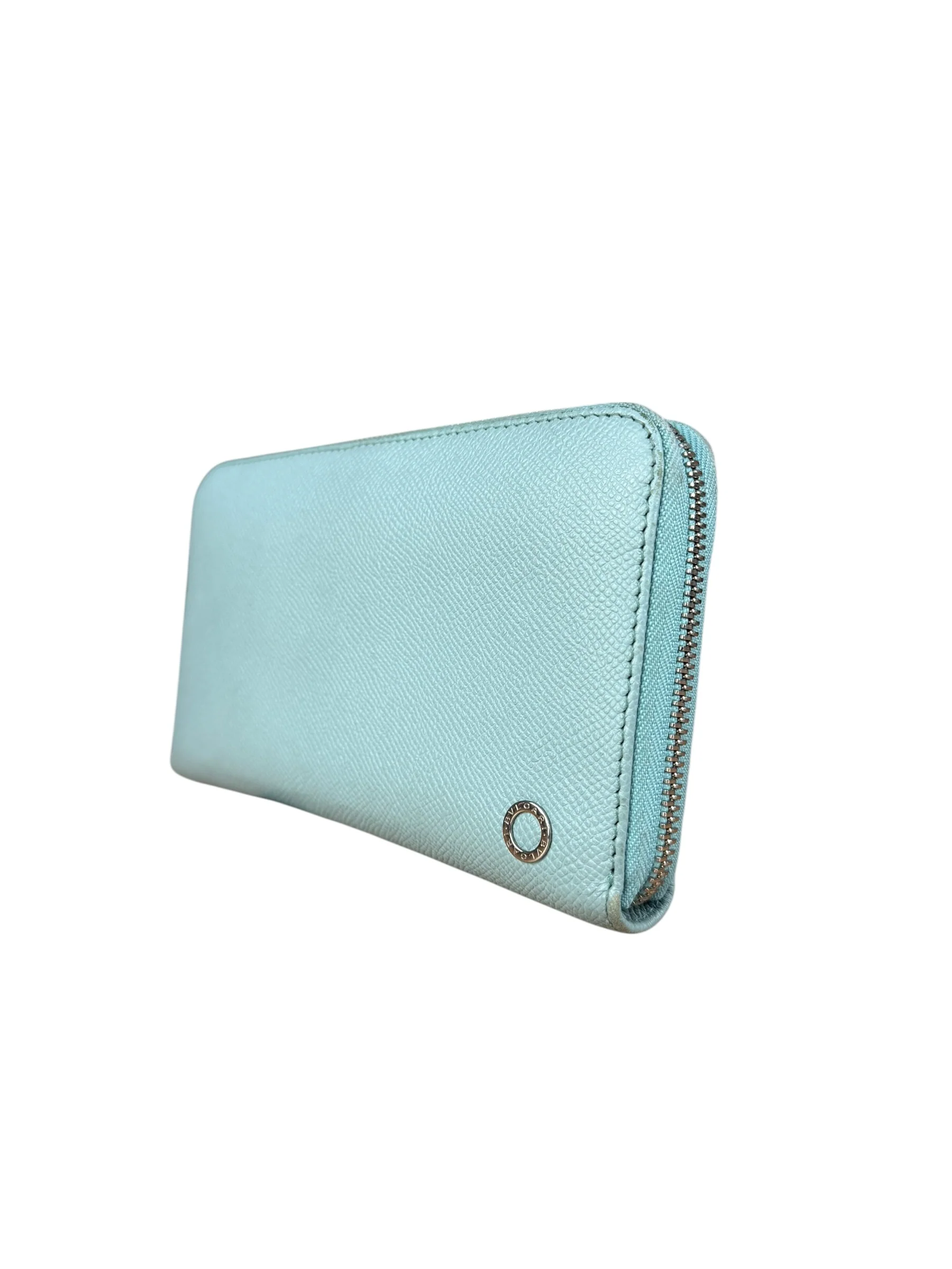 Bvlgari Blue Leather Long Zippy Wallet - Image 4