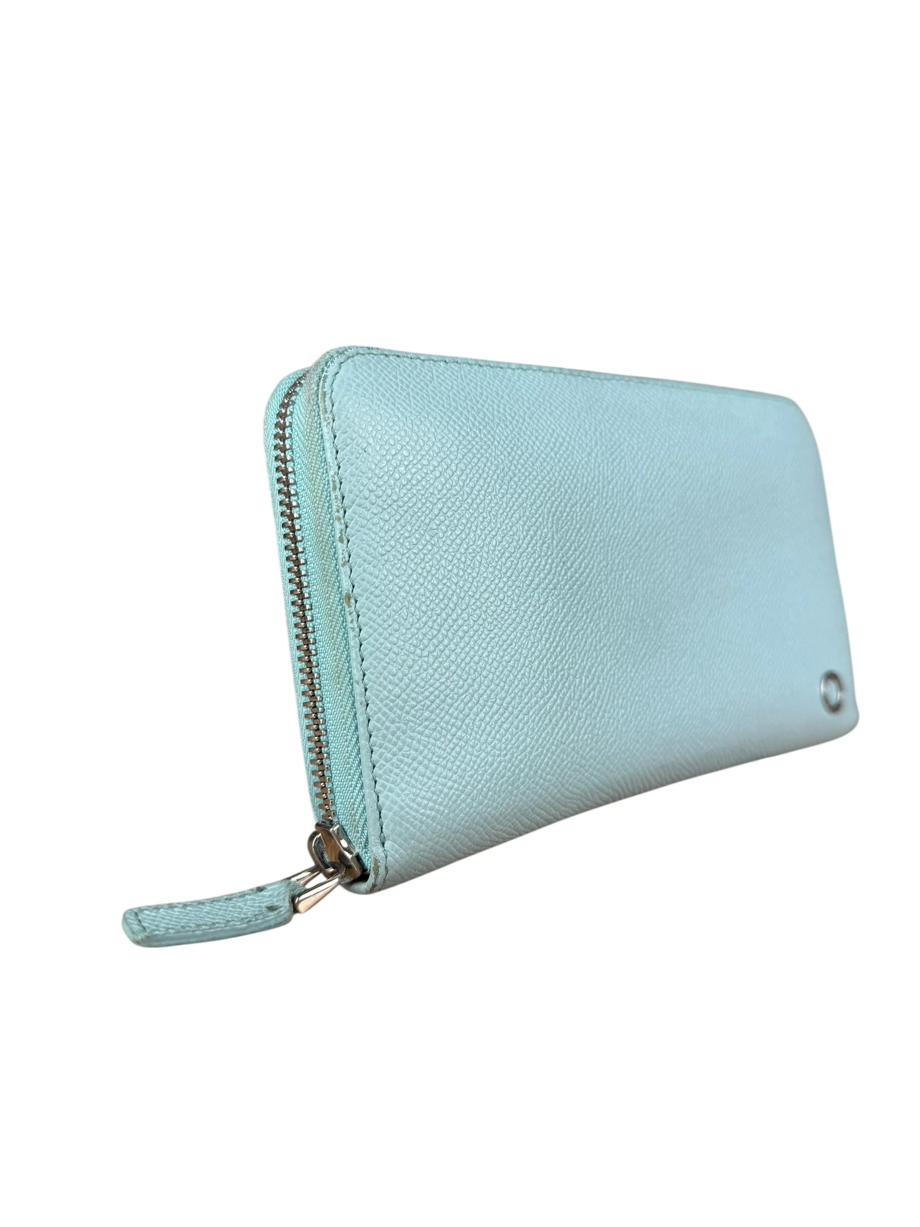 Bvlgari Blue Leather Long Zippy Wallet - Image 5
