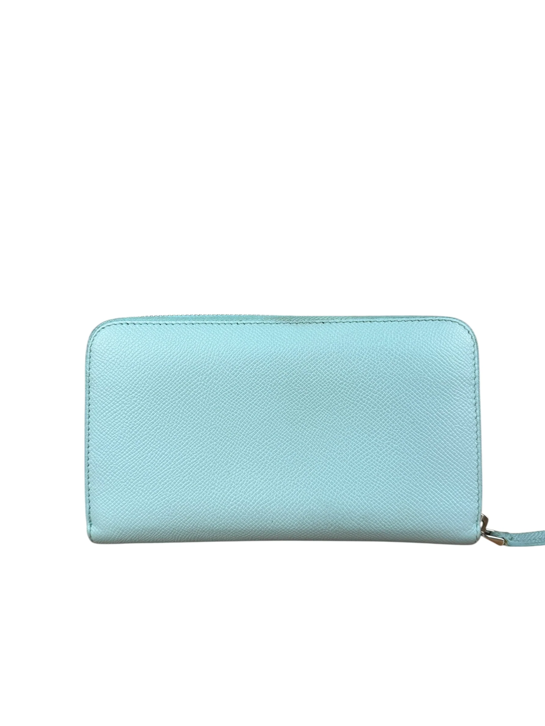 Bvlgari Blue Leather Long Zippy Wallet - Image 6