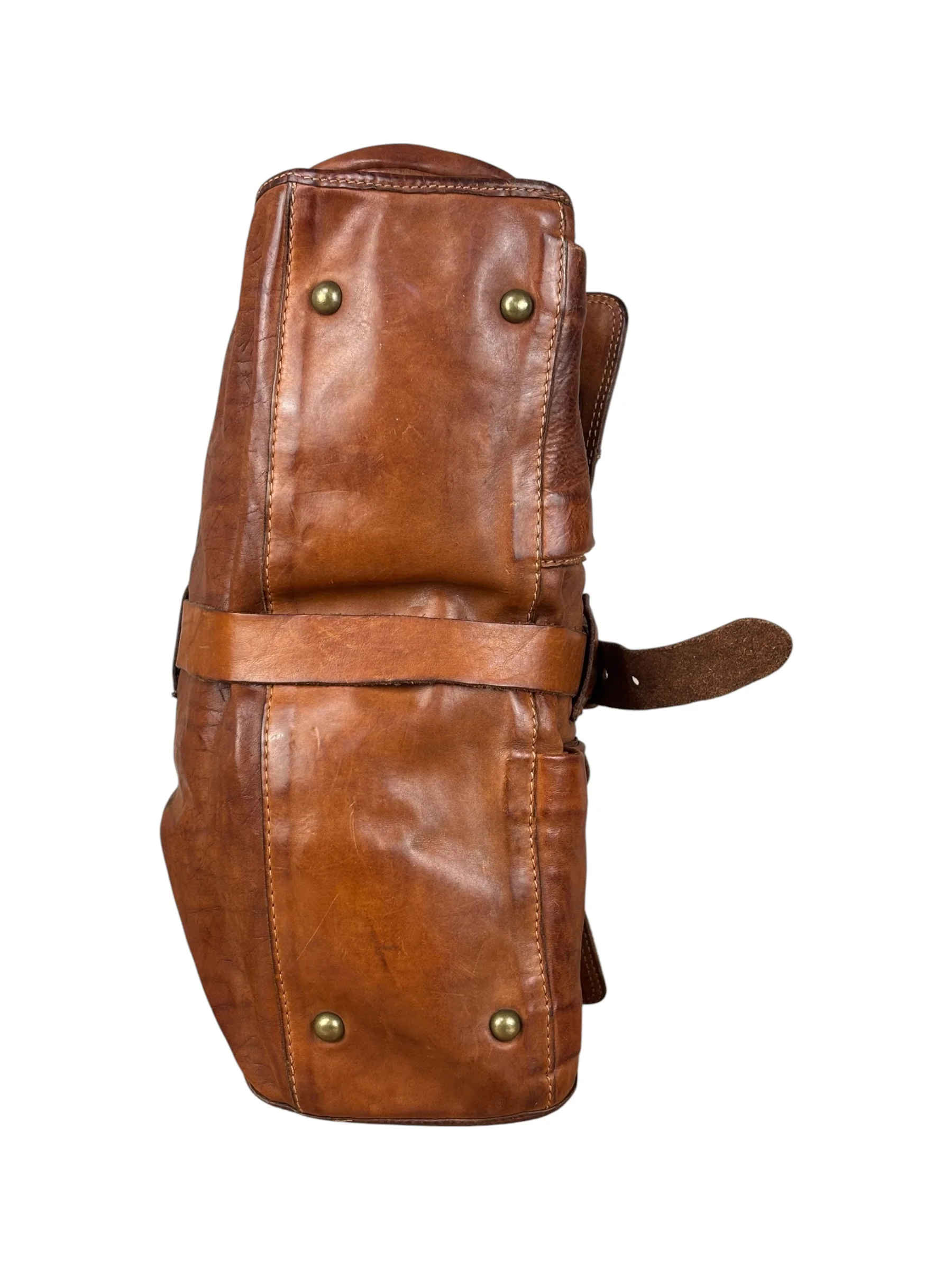 Campomaggi Brown Leather Messenger Bag - Image 6
