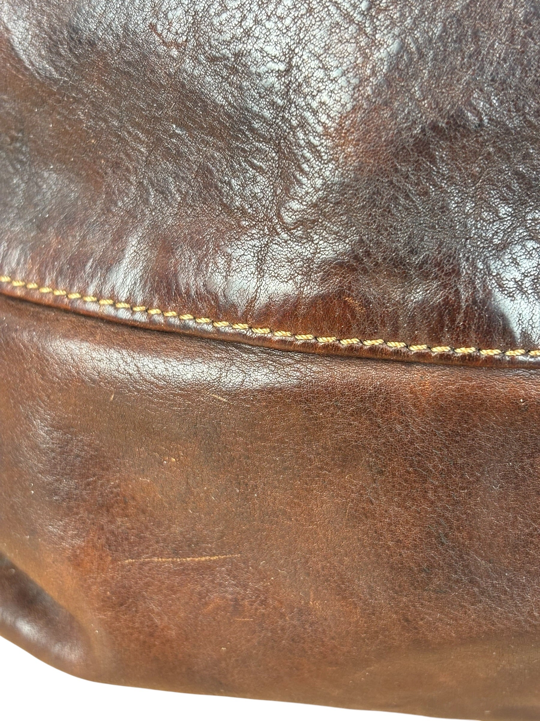 Campomaggi Dark Brown Leather 2 Way Tote - Image 12