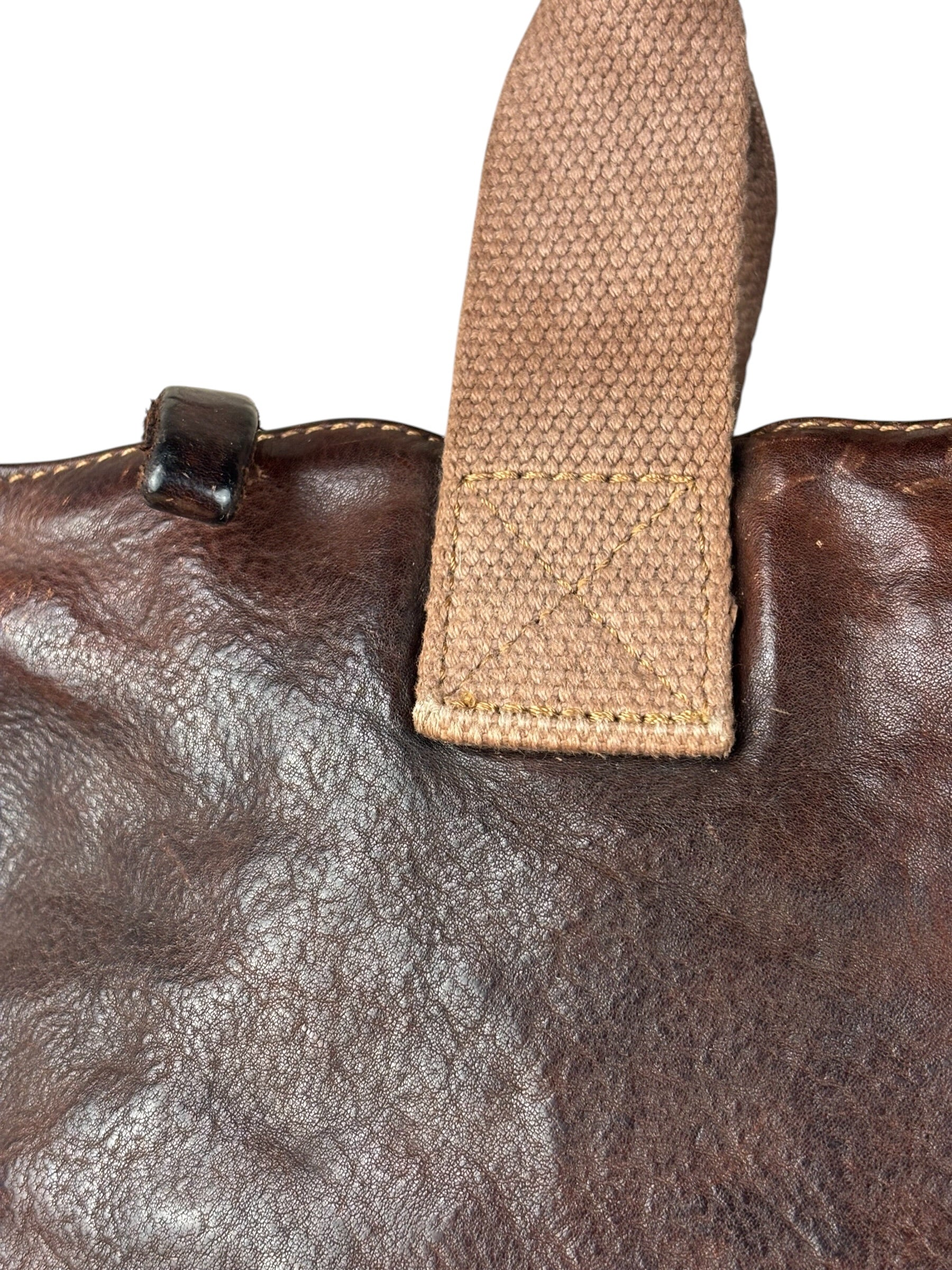 Campomaggi Dark Brown Leather 2 Way Tote - Image 15