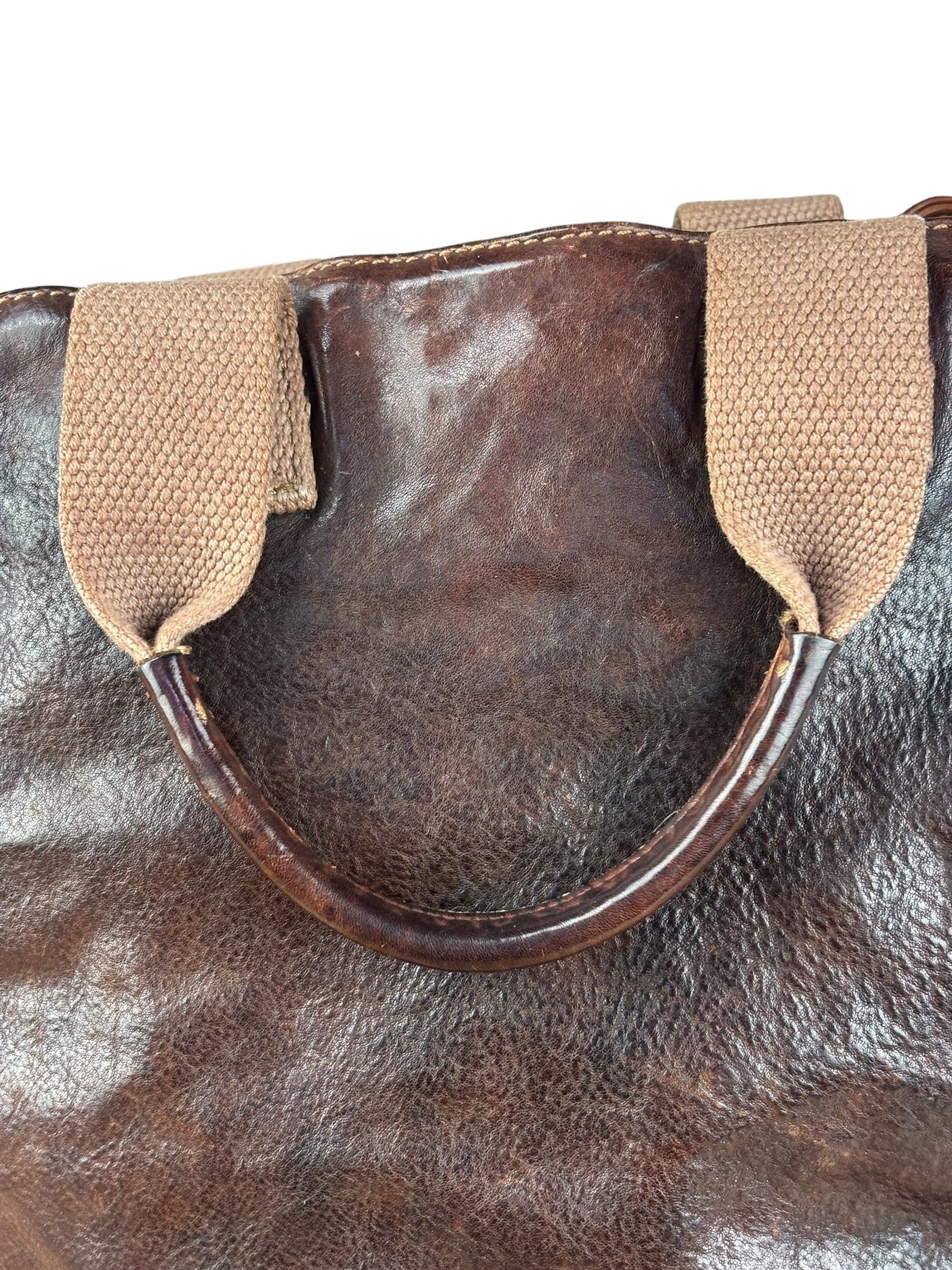 Campomaggi Dark Brown Leather 2 Way Tote - Image 16
