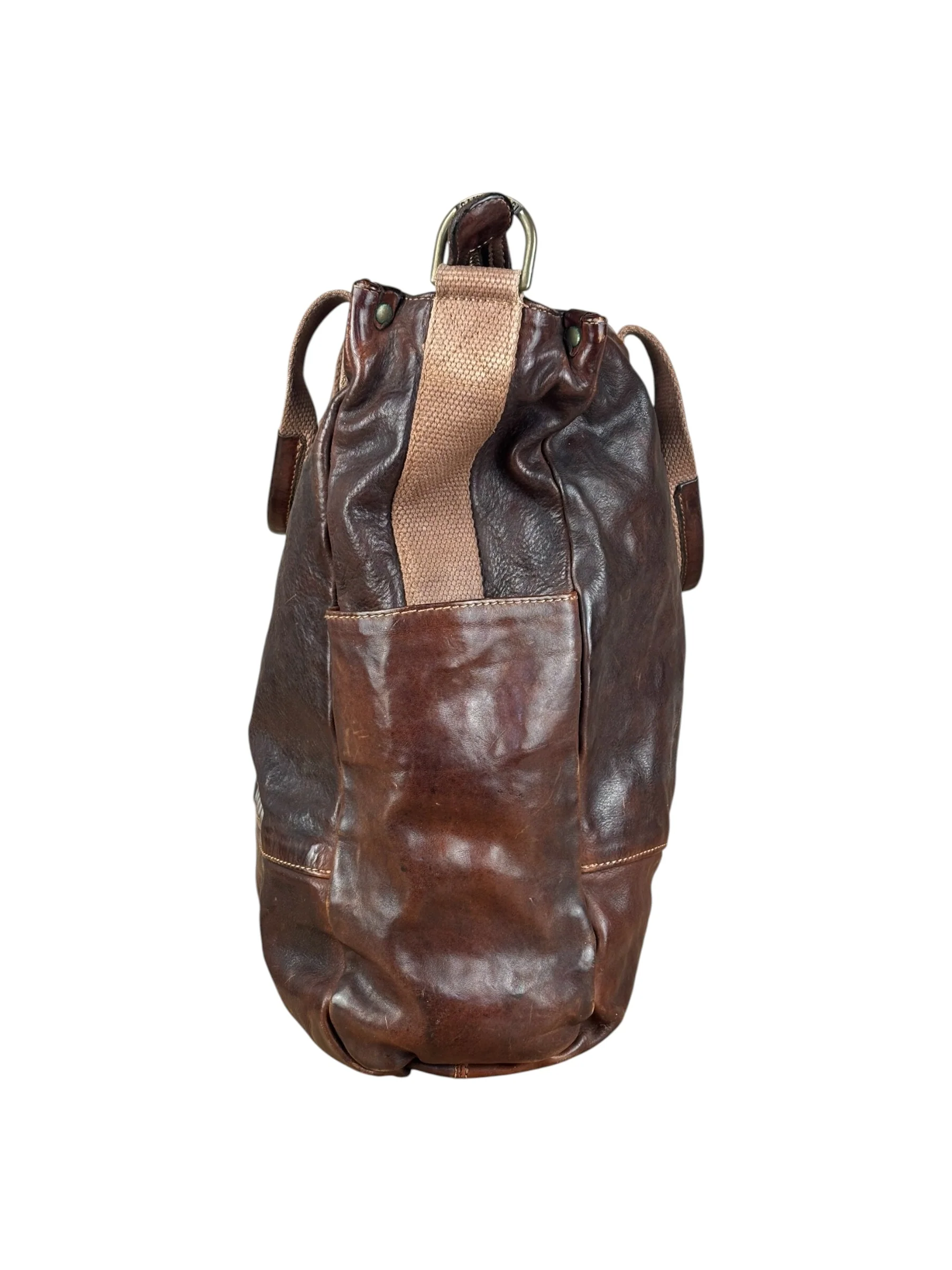Campomaggi Dark Brown Leather 2 Way Tote - Image 7