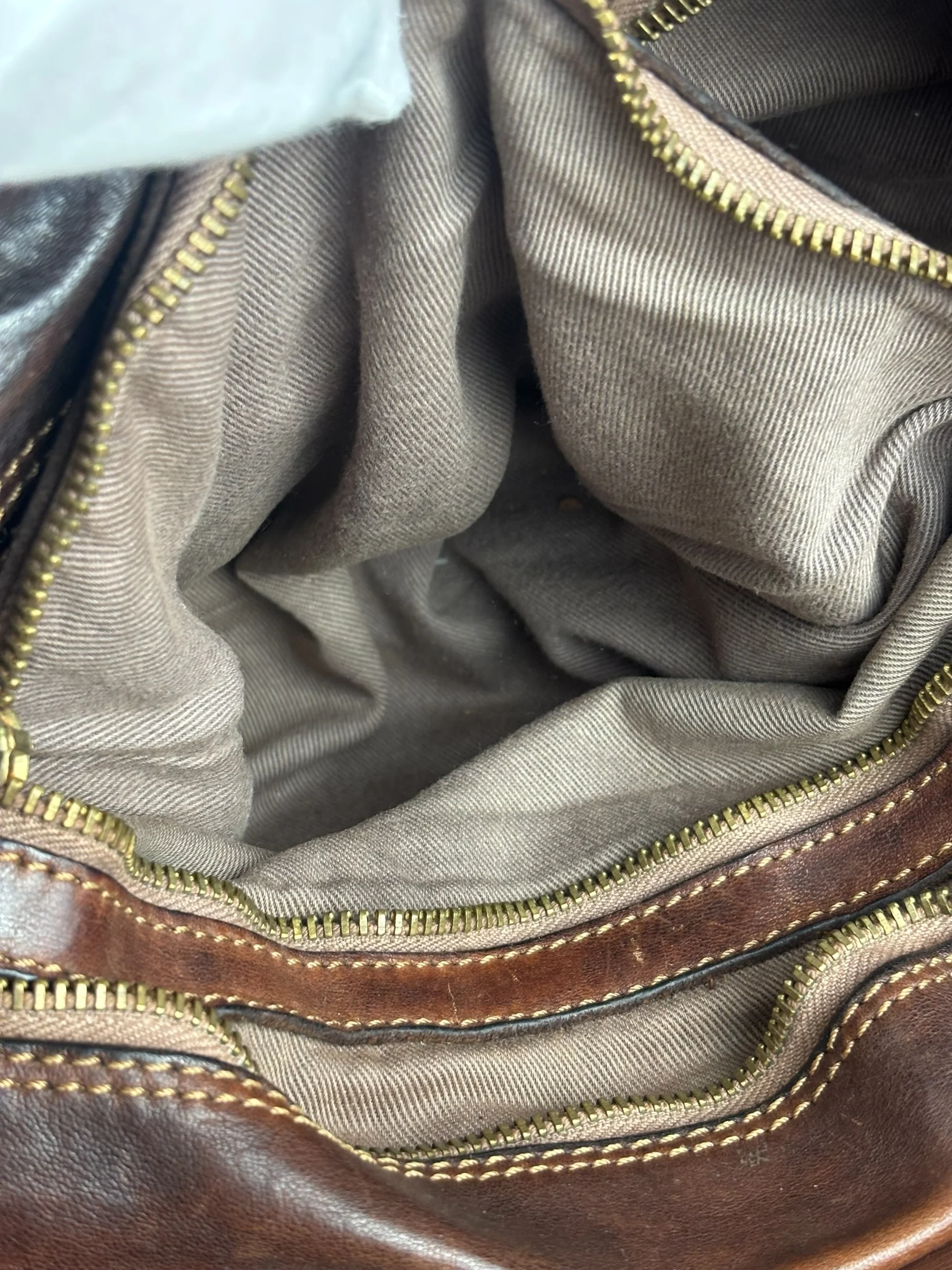 Campomaggi Dark Brown Leather 2 Way Tote - Image 9