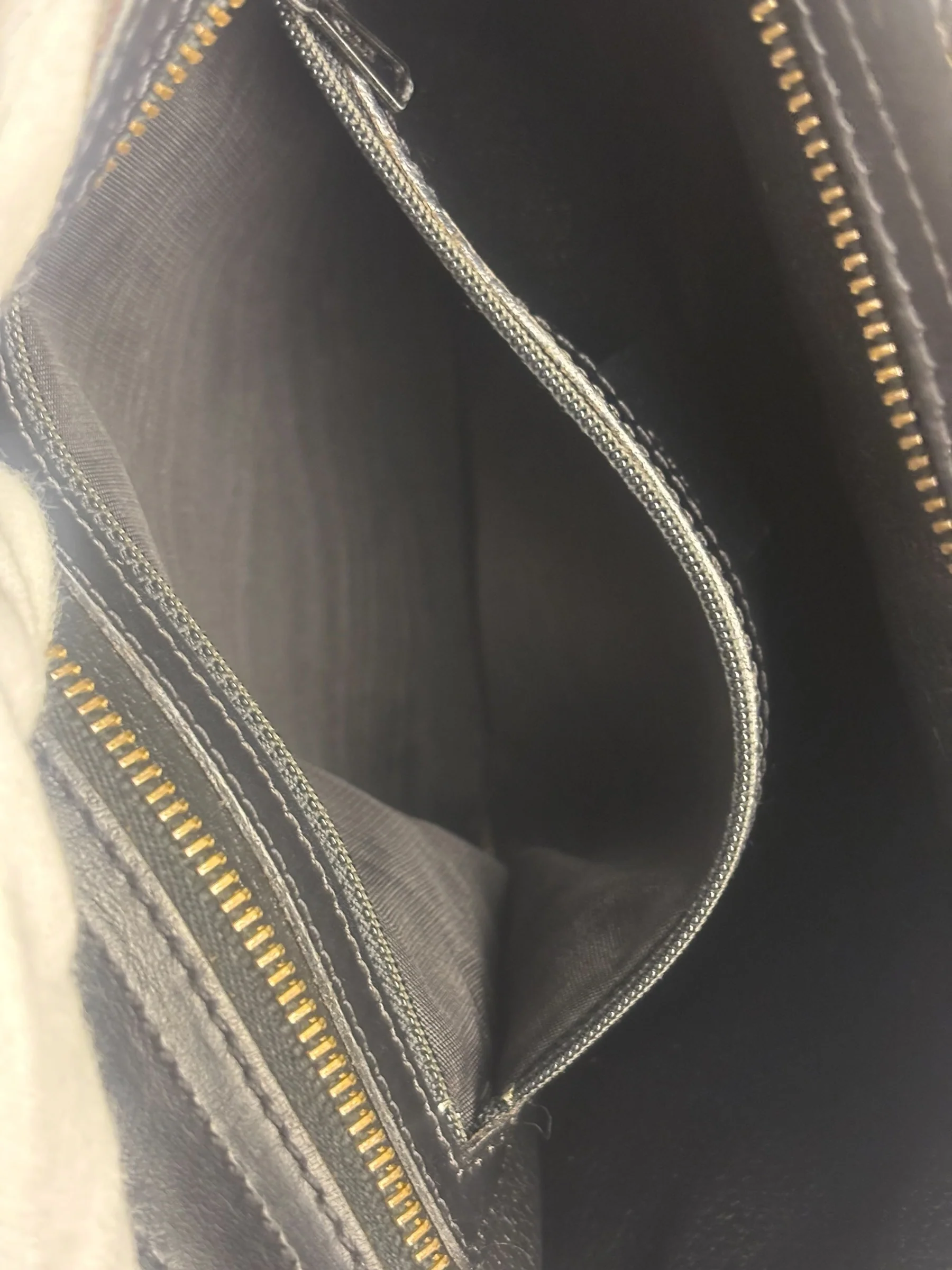 Celine Coated Canvas Stripped Macadam Crossbody - Image 8