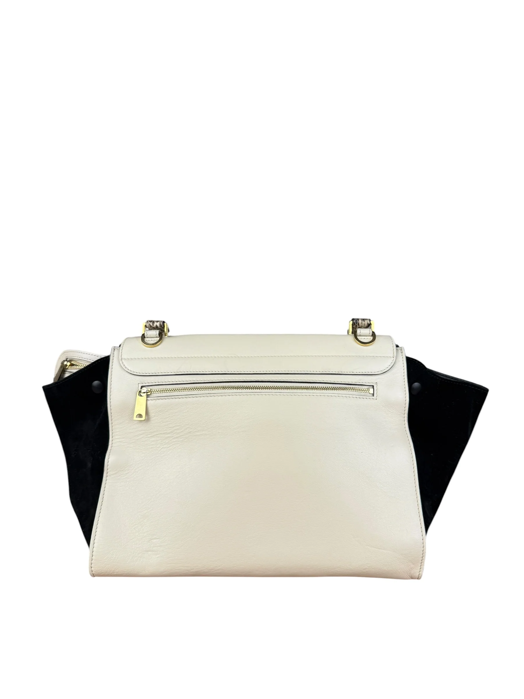Celine Trapeze Leather 2Way Python Handle Handbag - Image 10