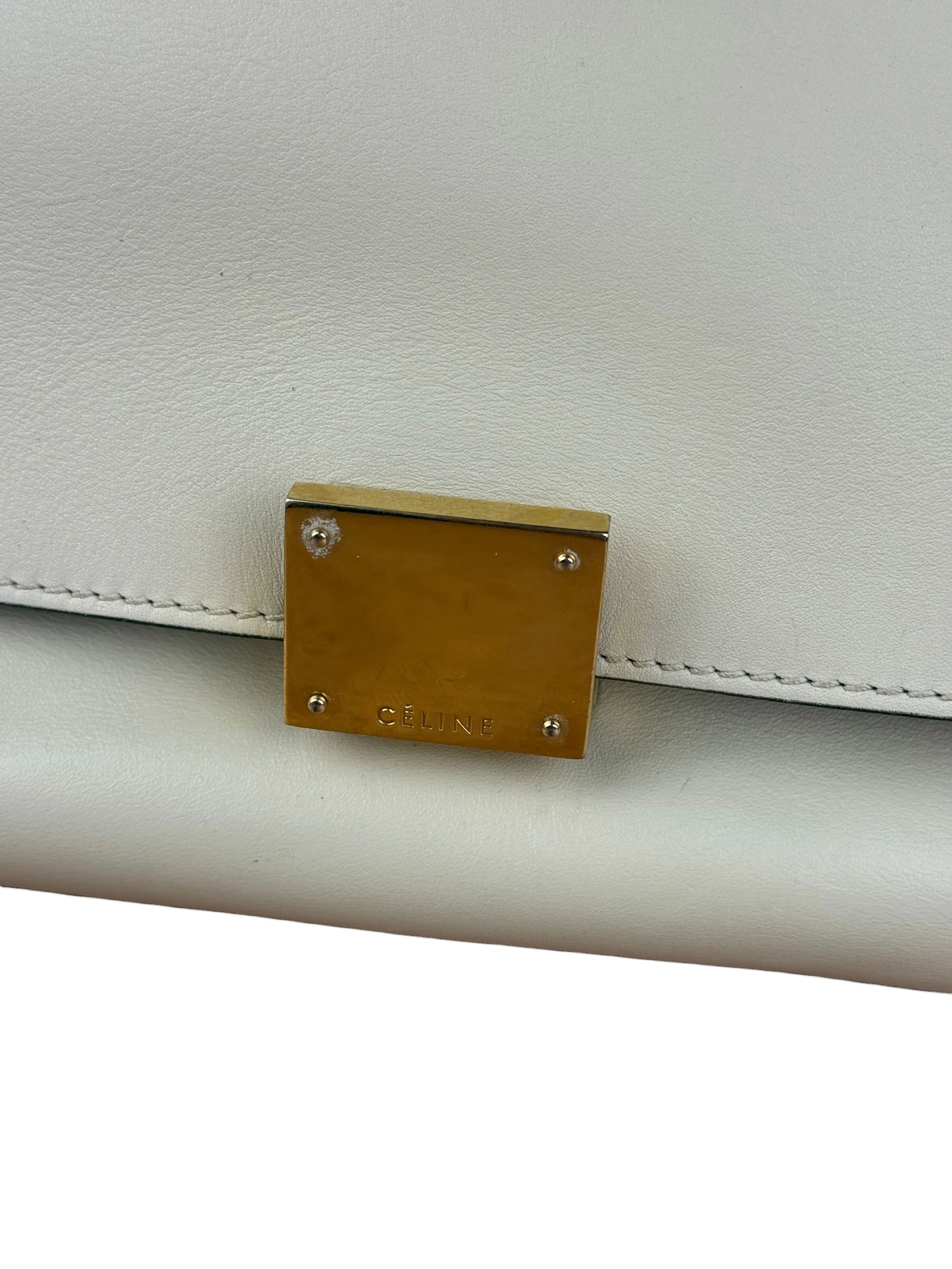 Celine Trapeze Leather 2Way Python Handle Handbag - Image 16