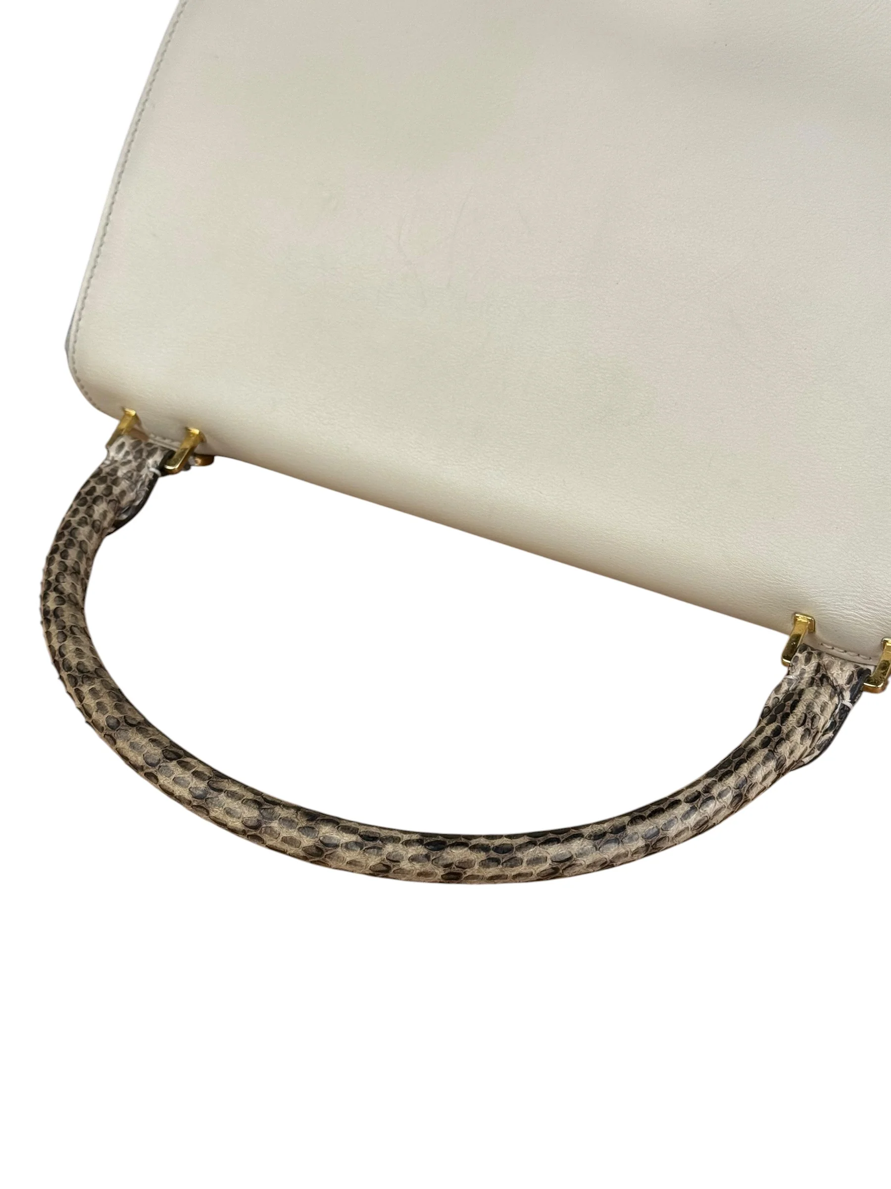 Celine Trapeze Leather 2Way Python Handle Handbag - Image 24