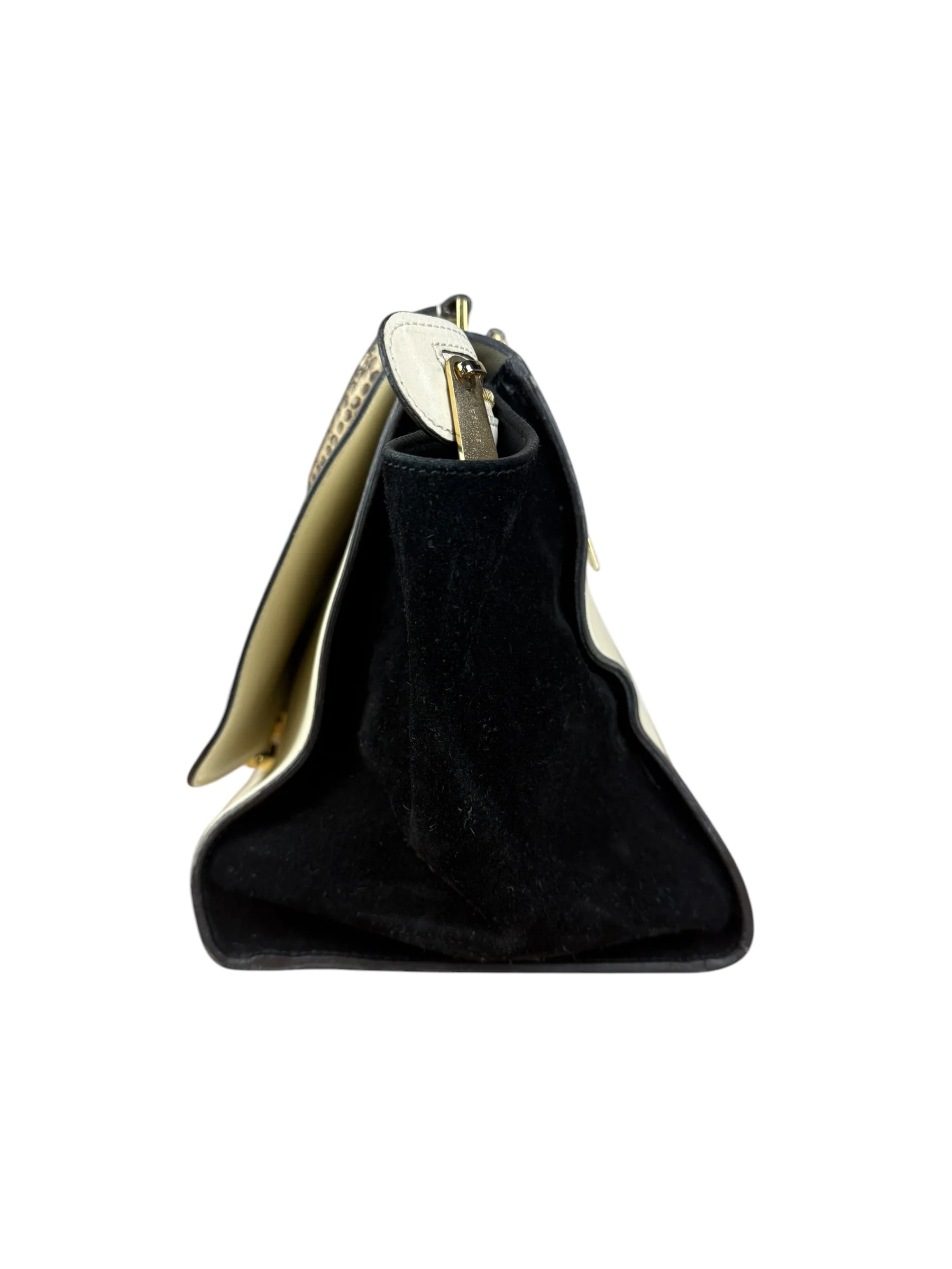 Celine Trapeze Leather 2Way Python Handle Handbag - Image 7