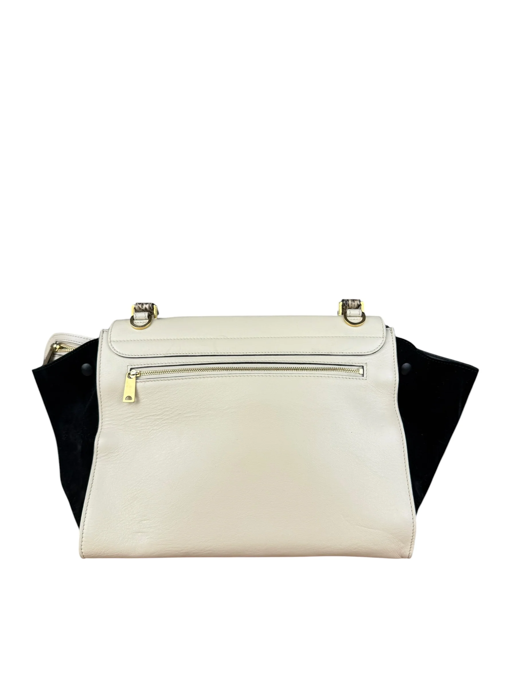 Celine Trapeze Leather 2Way Python Handle Handbag - Image 9
