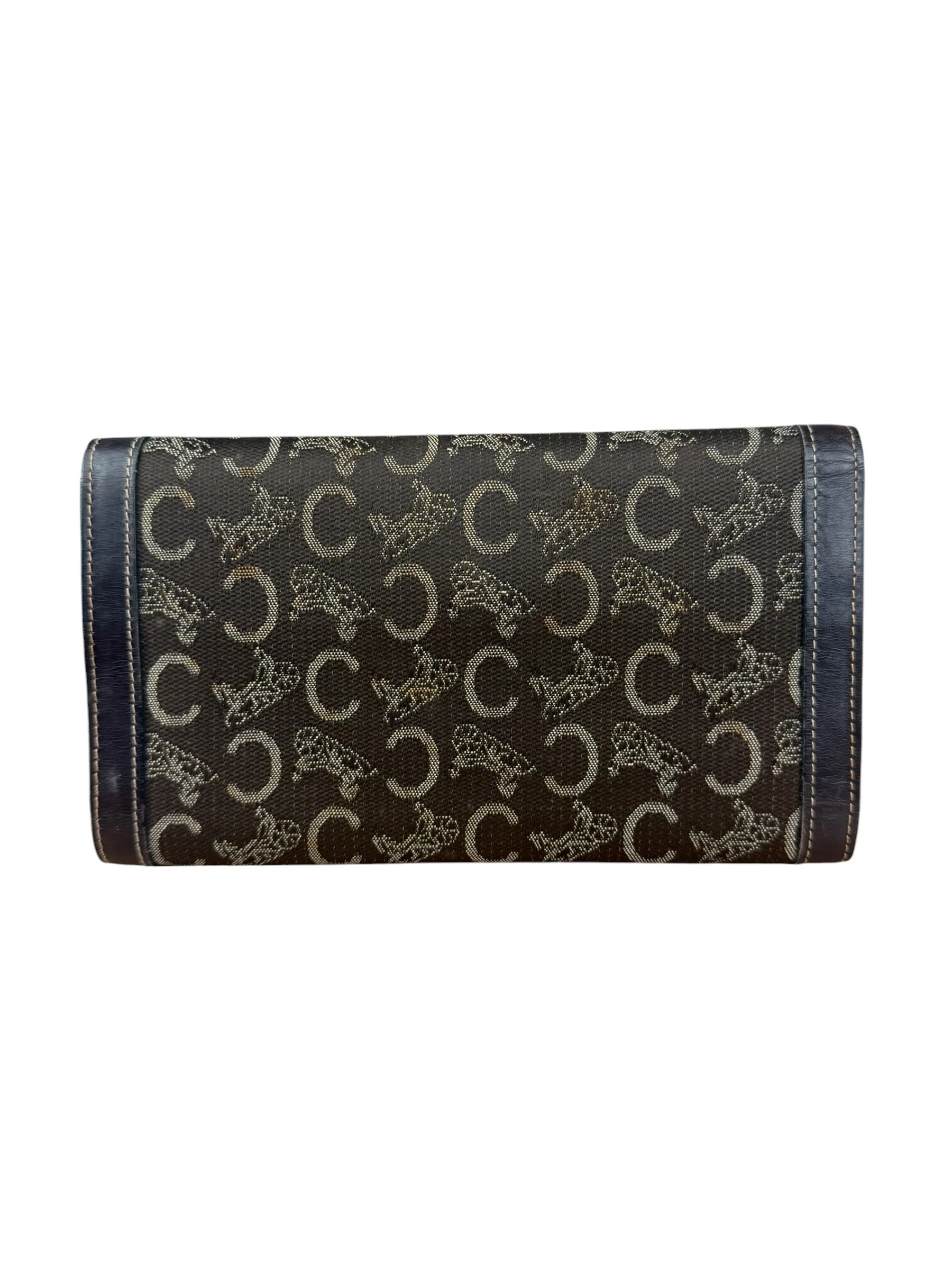 Celine Vintage Canvas Snap Trifold Wallet - Image 10