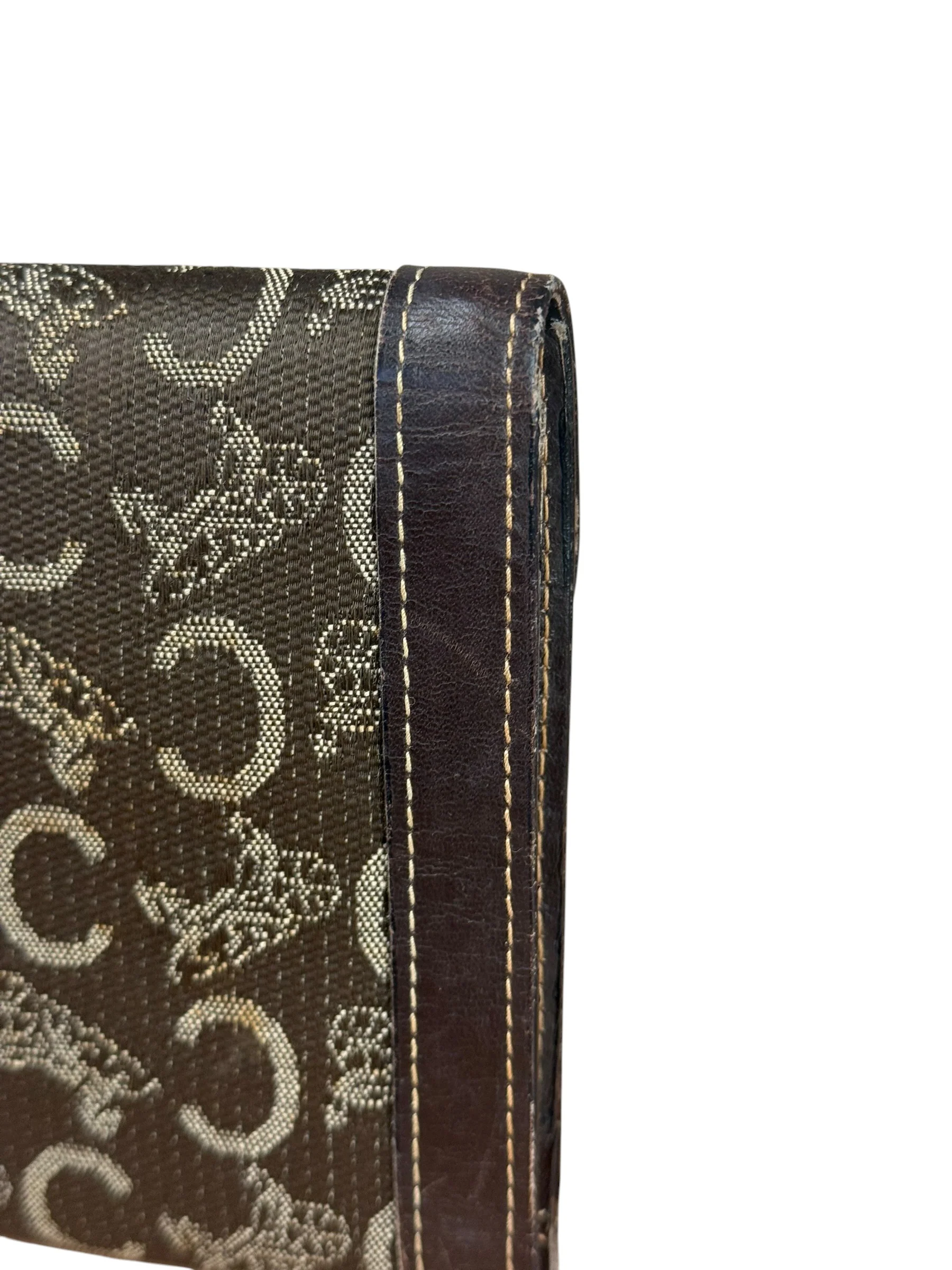 Celine Vintage Canvas Snap Trifold Wallet - Image 11