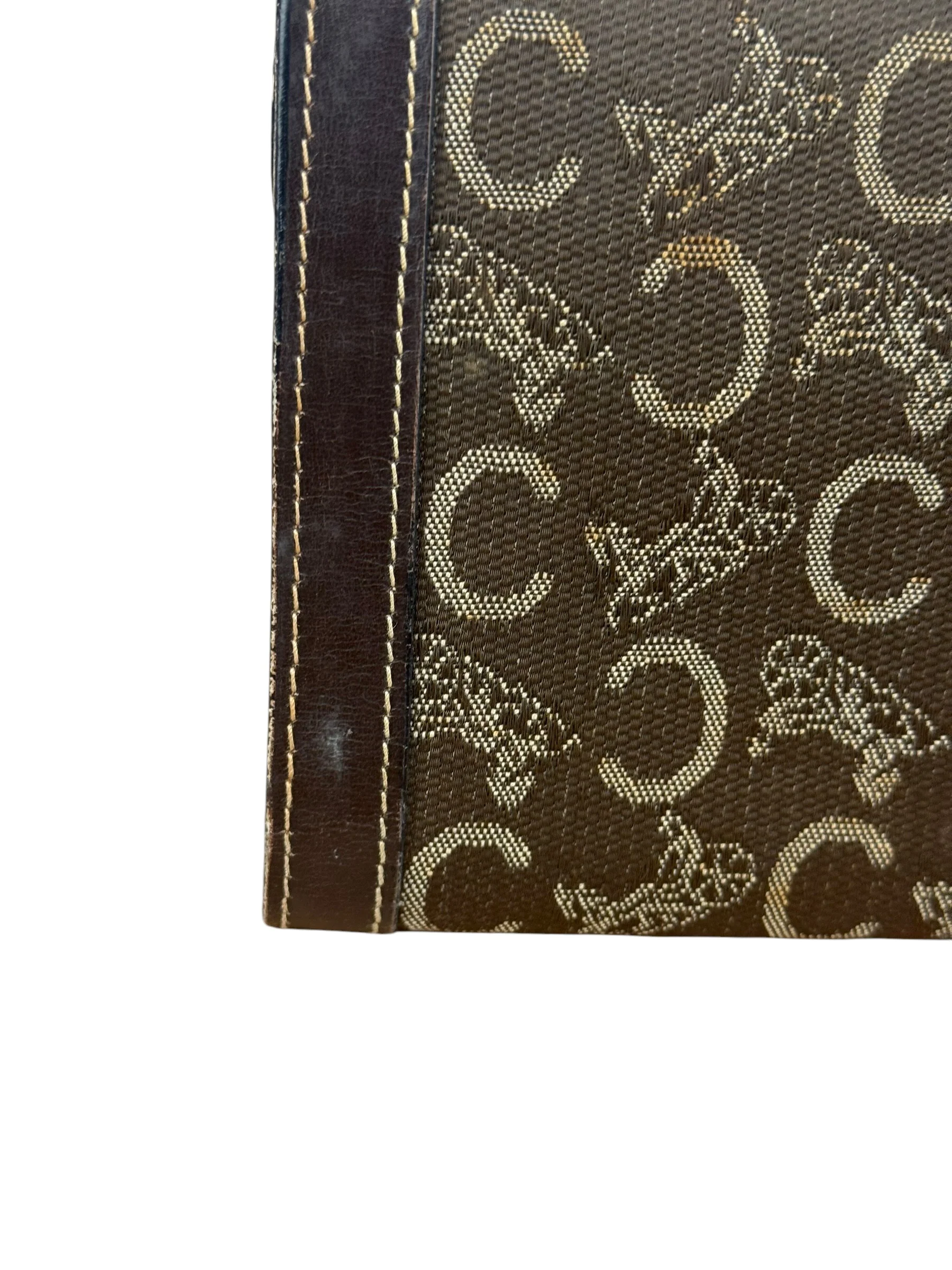 Celine Vintage Canvas Snap Trifold Wallet - Image 12