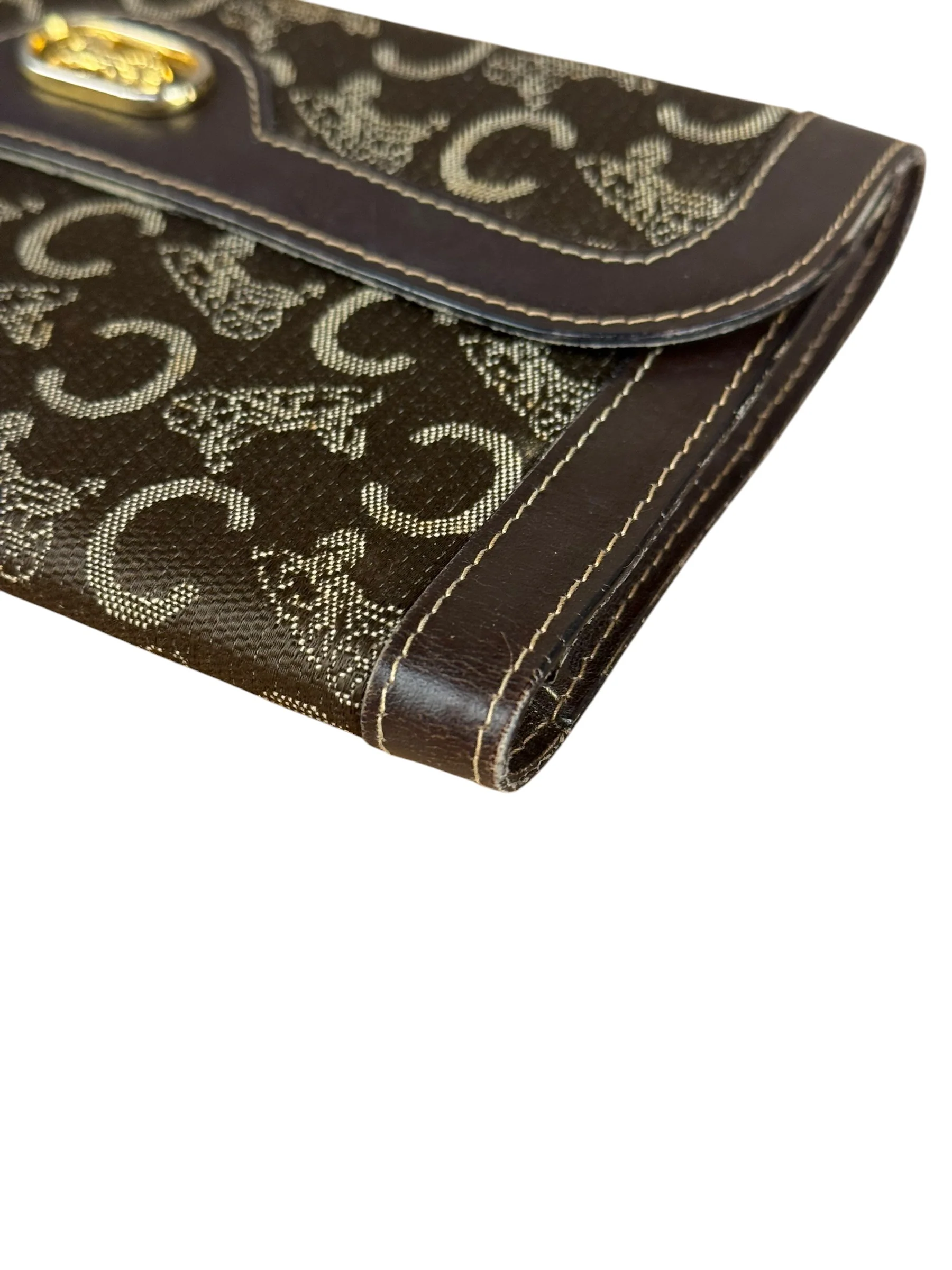 Celine Vintage Canvas Snap Trifold Wallet - Image 17