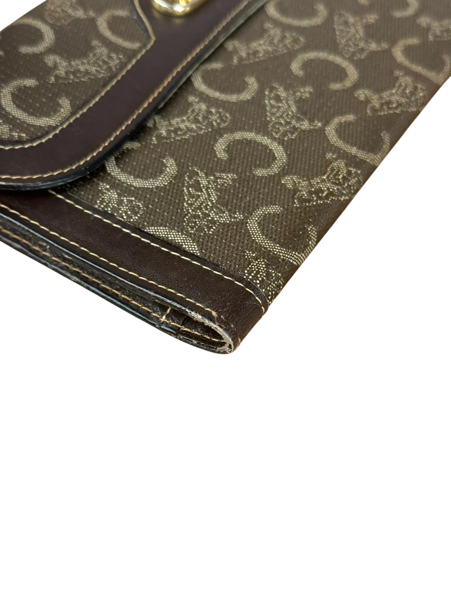Celine Vintage Canvas Snap Trifold Wallet - Image 18