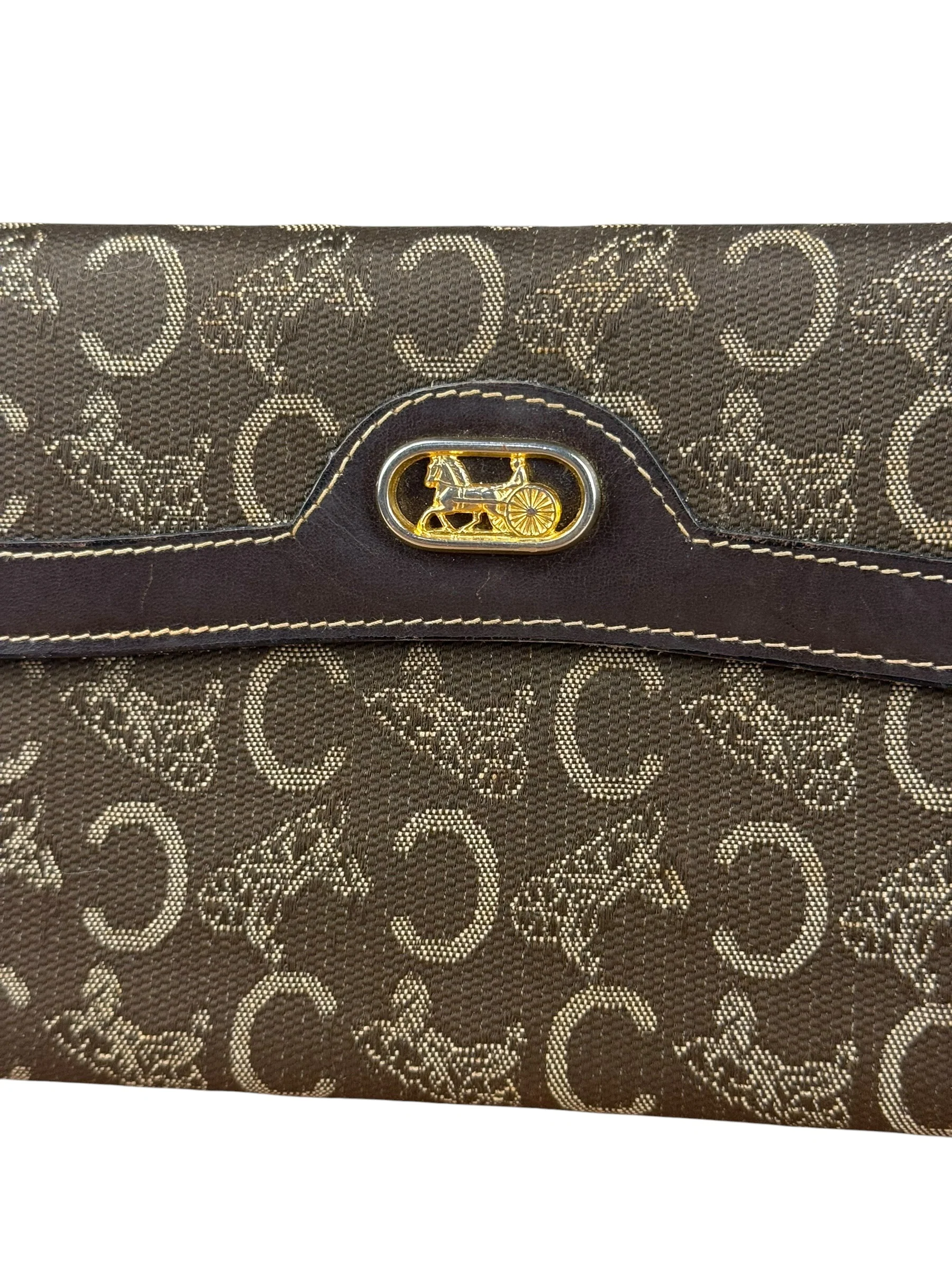 Celine Vintage Canvas Snap Trifold Wallet - Image 3