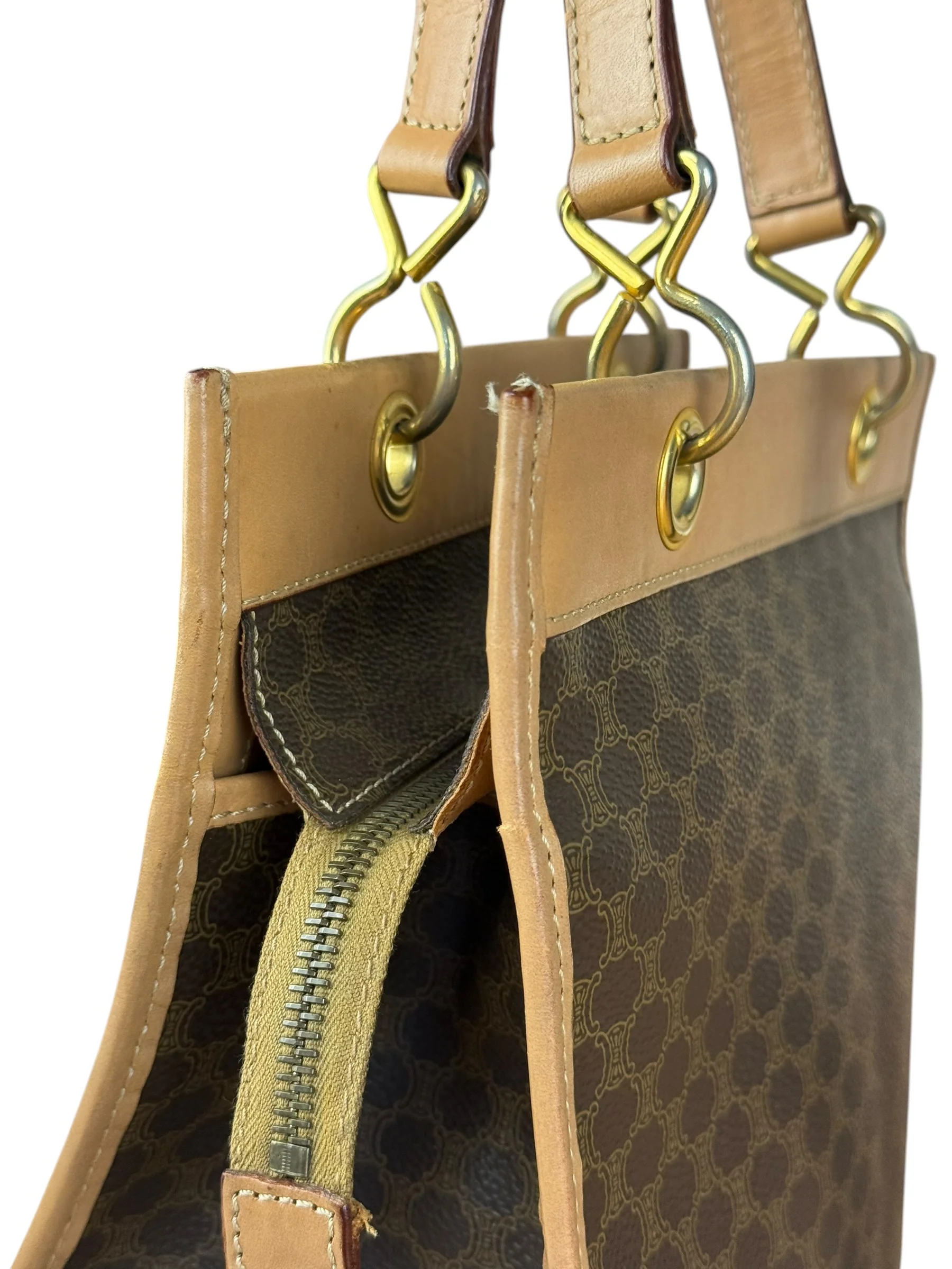 Celine Vintage Macadam Handbag - Image 10