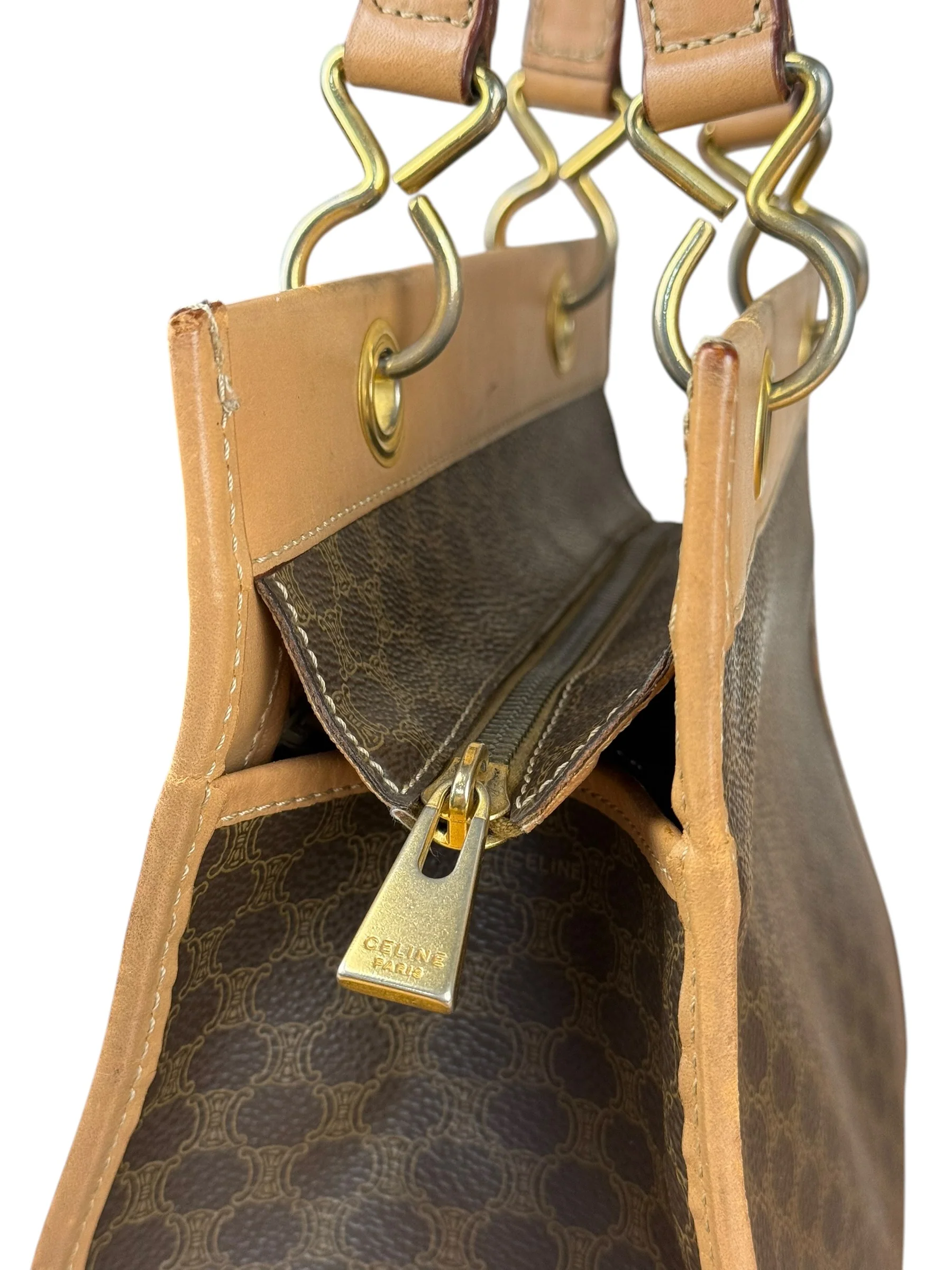 Celine Vintage Macadam Handbag - Image 12