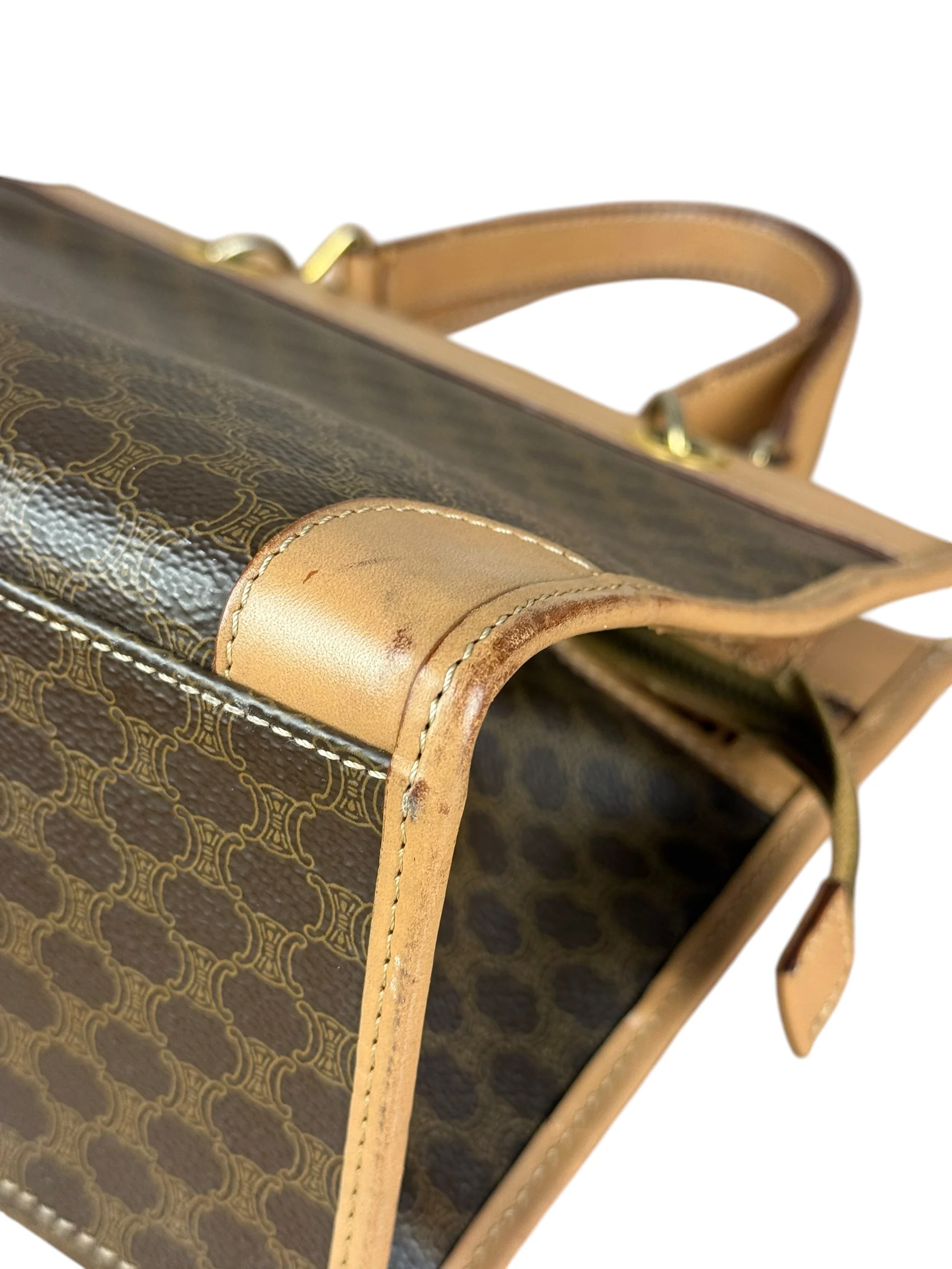 Celine Vintage Macadam Handbag - Image 21